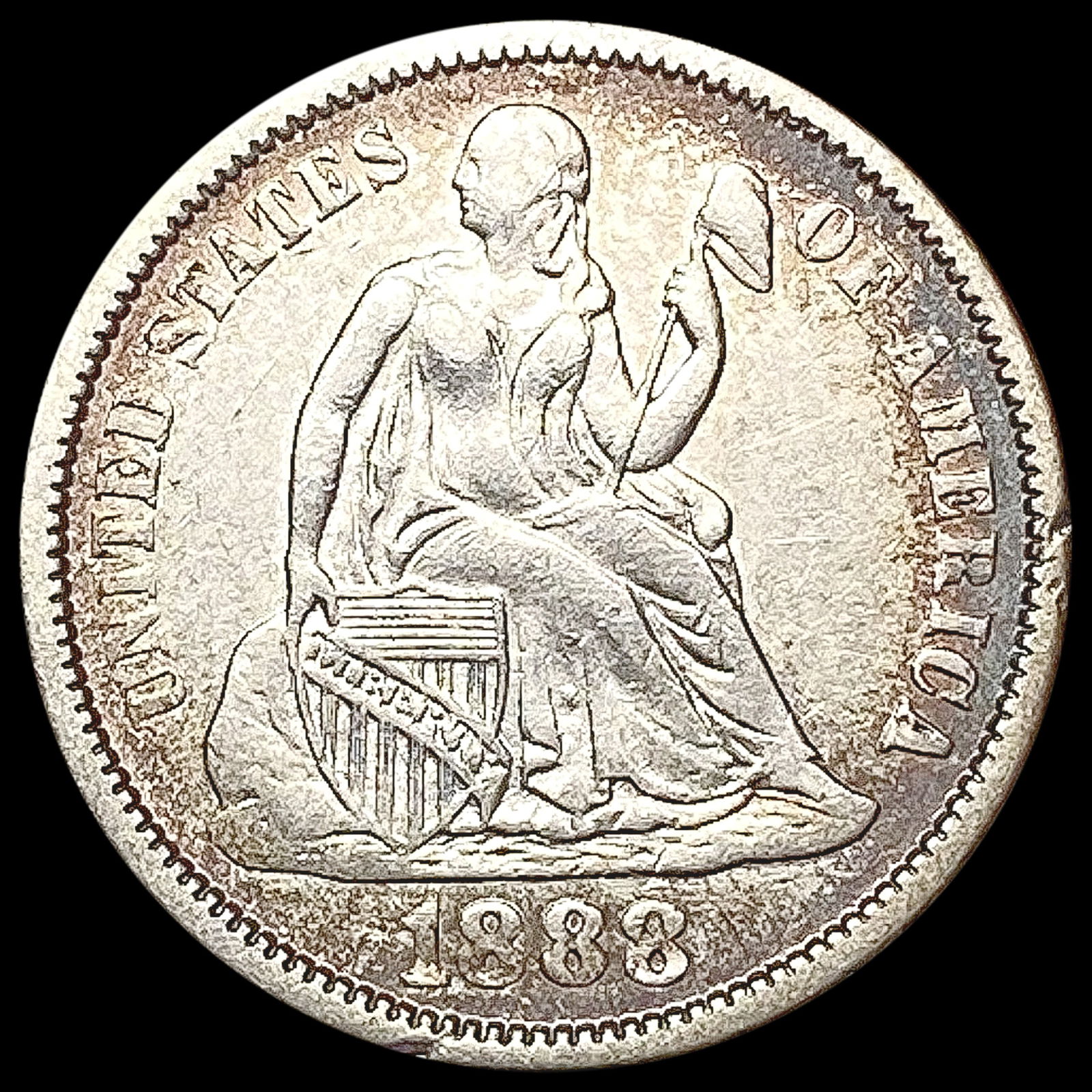 1888 Seated Liberty Dime CLOSELY UNCIRCULATED (1 of 2)