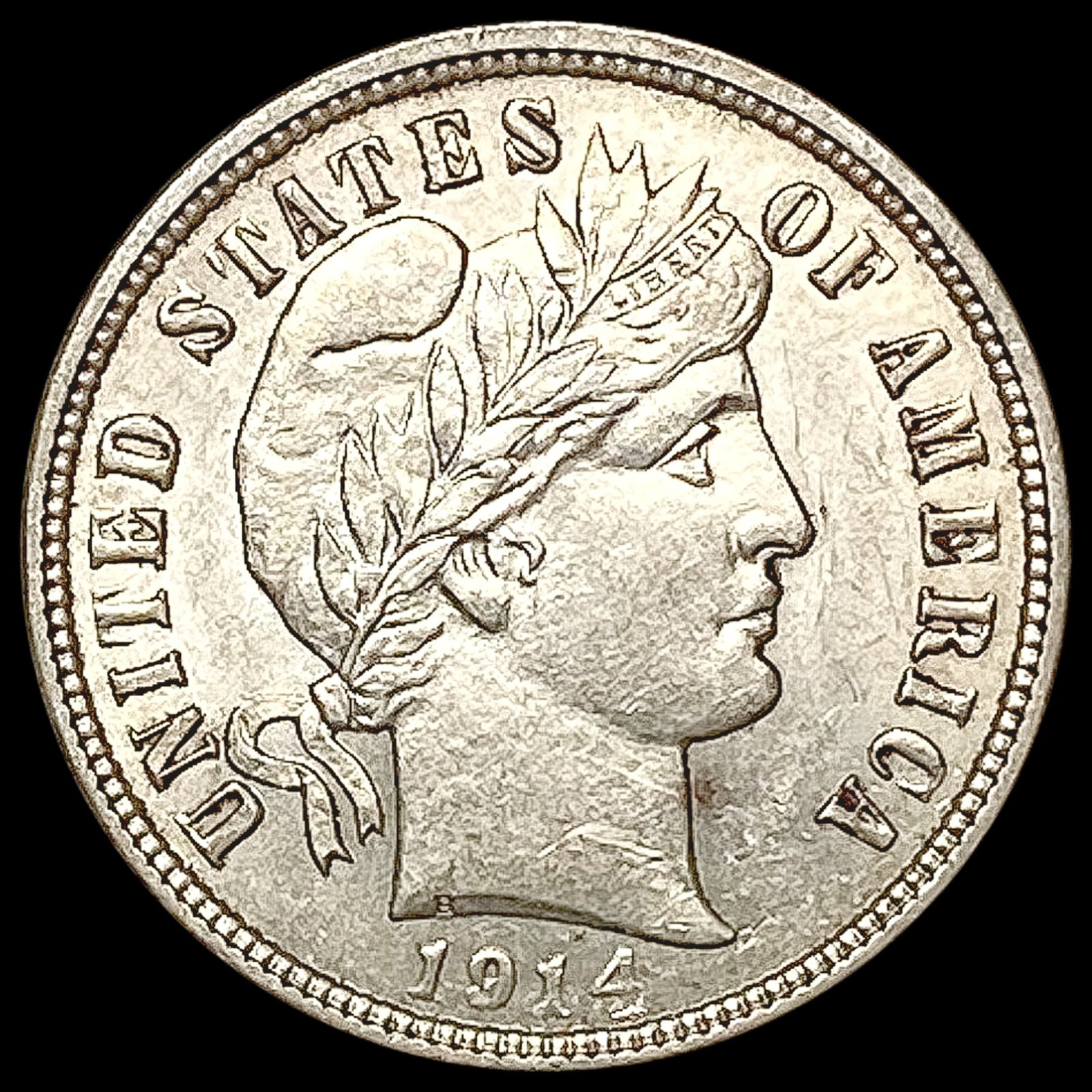 1914-D Barber Dime UNCIRCULATED (1 of 2)