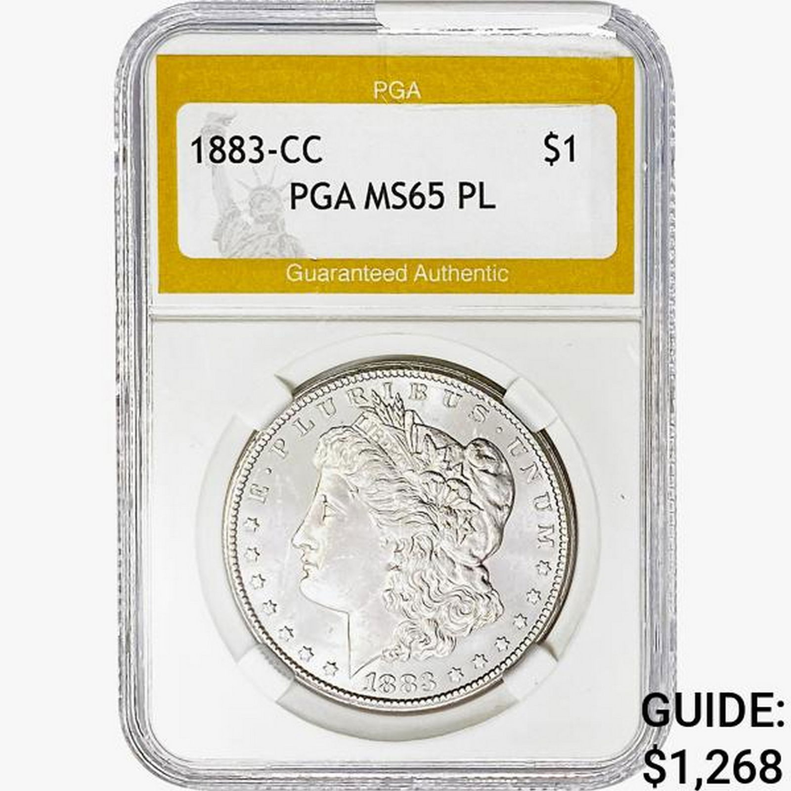 1883-CC Morgan Silver Dollar PGA MS65 PL (1 of 2)