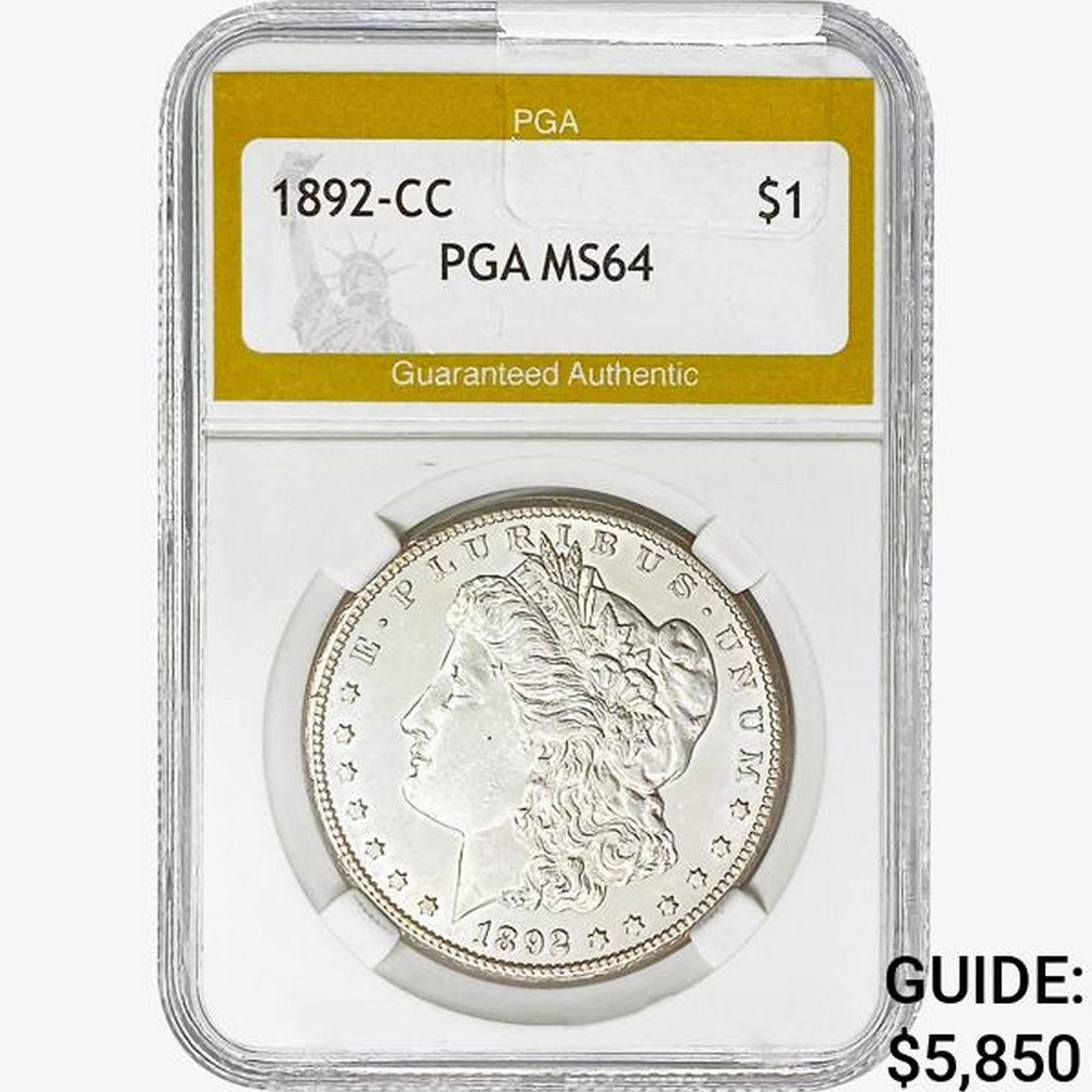 1892-CC Morgan Silver Dollar PGA MS64 (1 of 2)