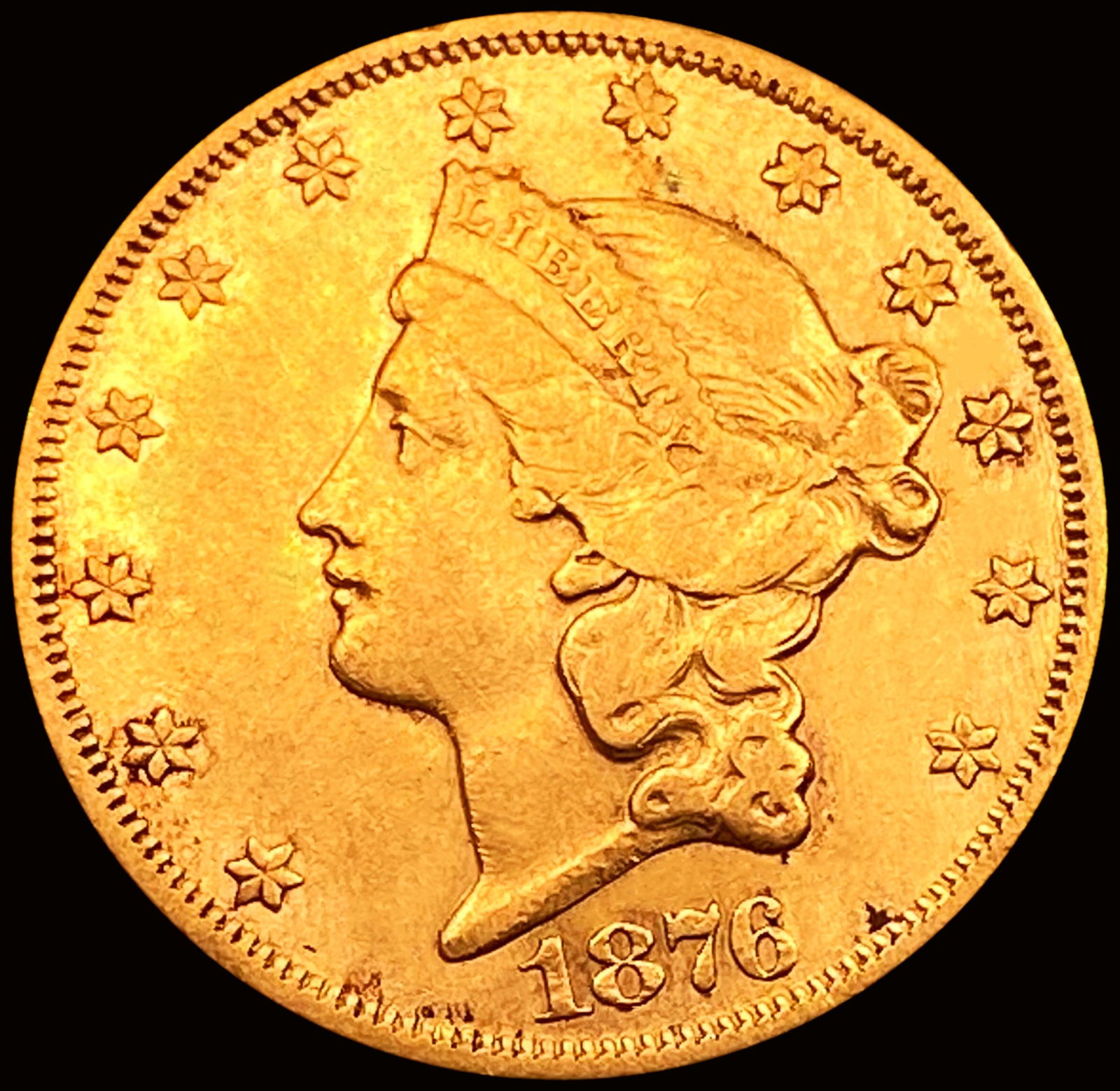1876-CC $20 Gold Double Eagle CHOICE AU (1 of 2)