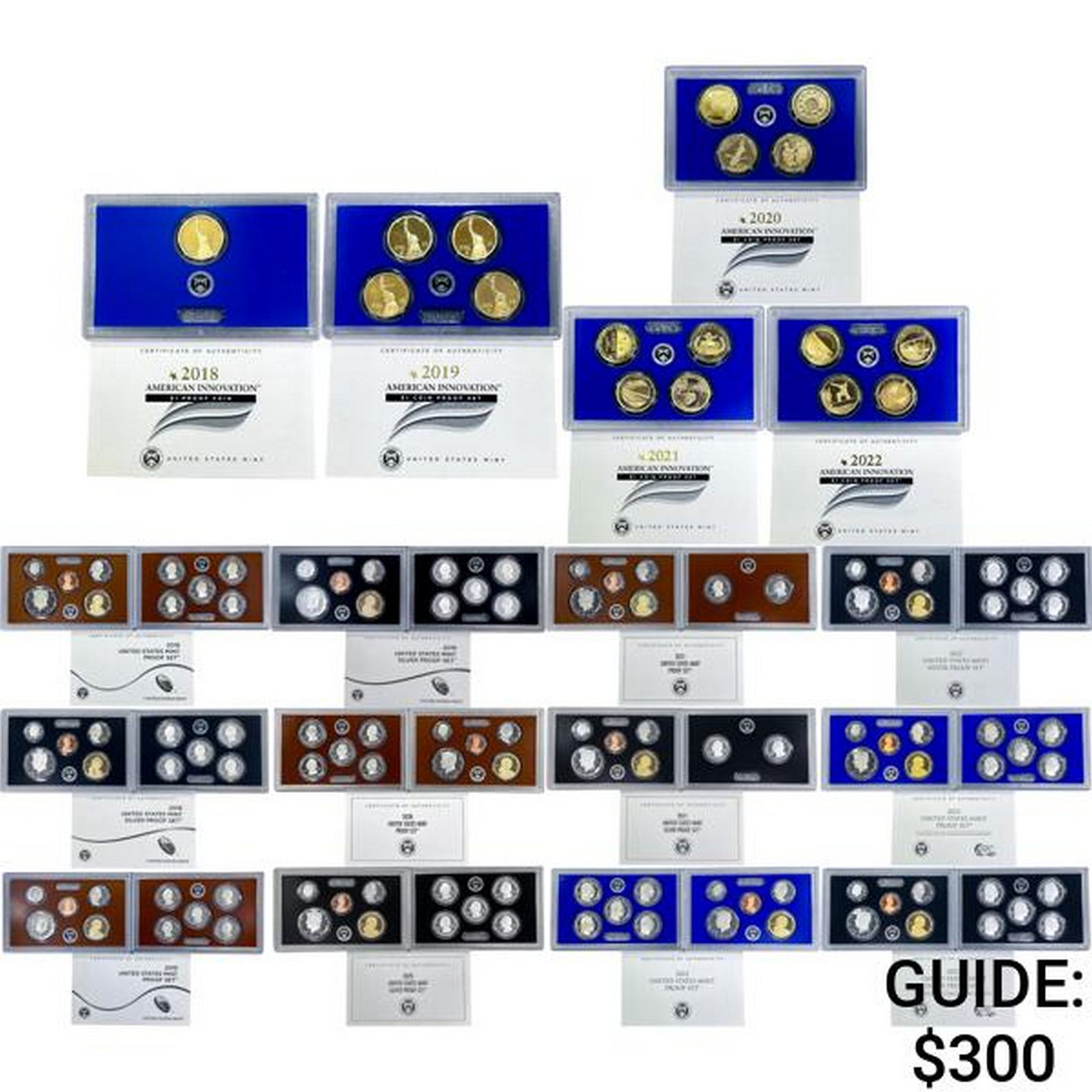 2018-2023 Silver & Clad Proof Sets (133 Coins) (1 of 13)