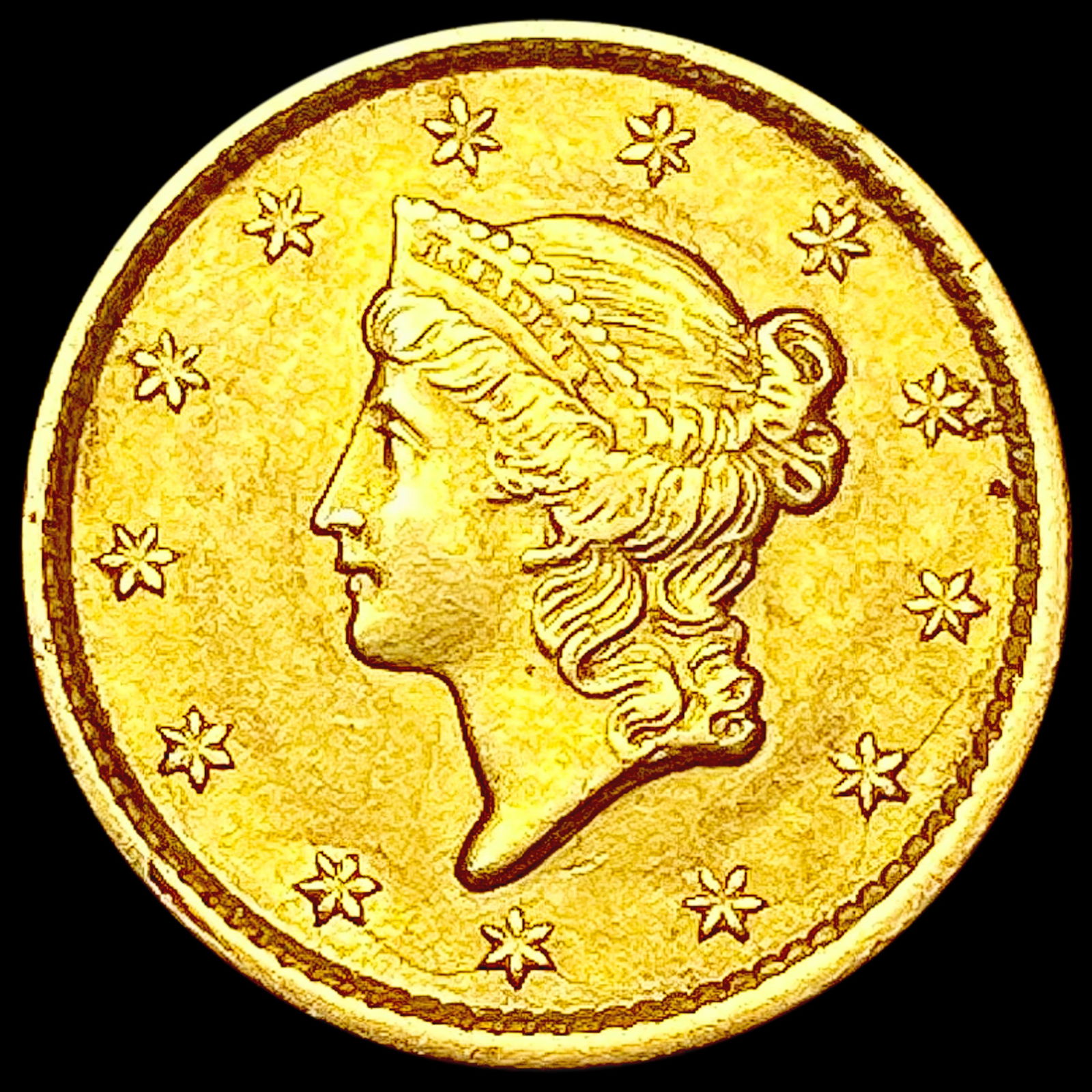 1851 Rare Gold Dollar UNCIRCULATED (1 of 2)