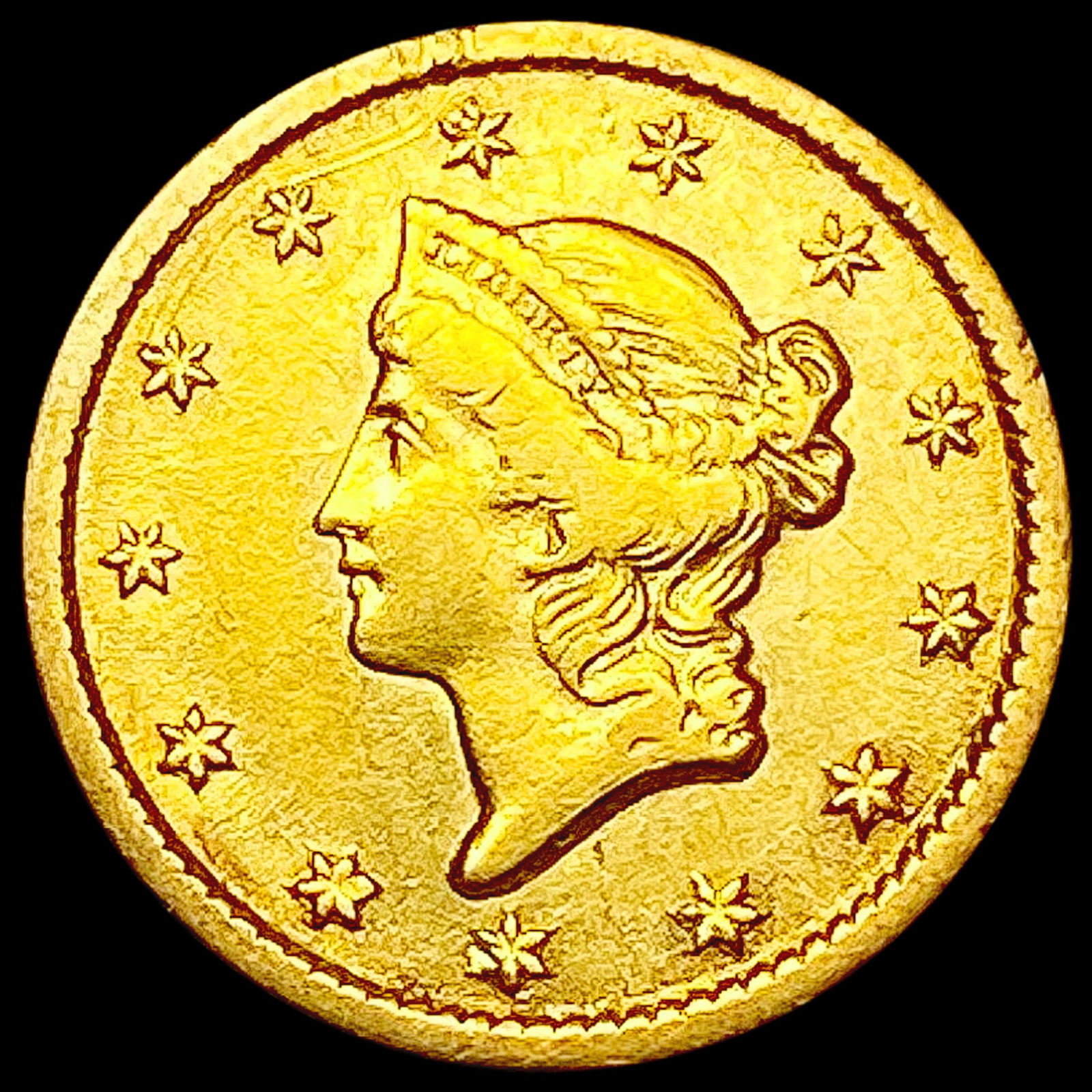 1851-O Rare Gold Dollar CLOSELY UNCIRCULATED (1 of 2)