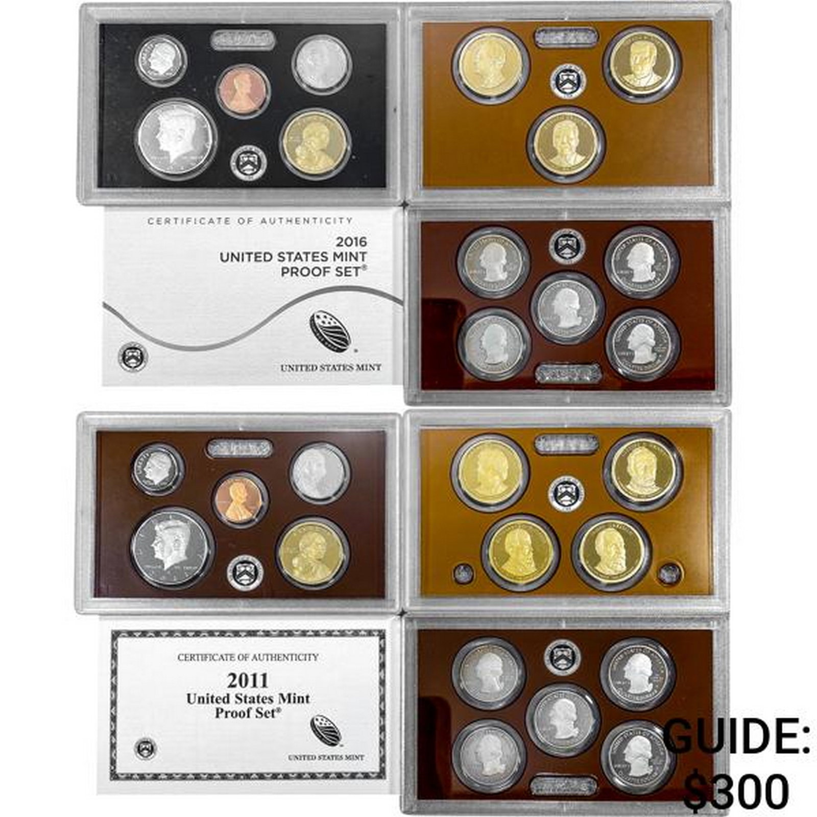 2011-2016 Proof Sets (28 Coins) (1 of 2)
