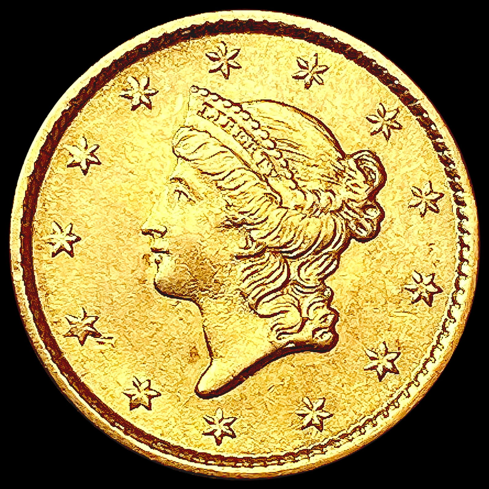 1853 Rare Gold Dollar UNCIRCULATED (1 of 2)