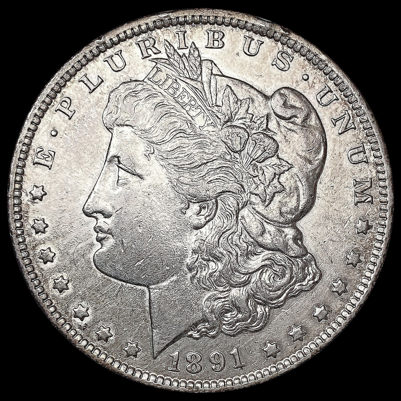1891-CC Morgan Silver Dollar CLOSELY UNCIRCULATED (1 of 2)