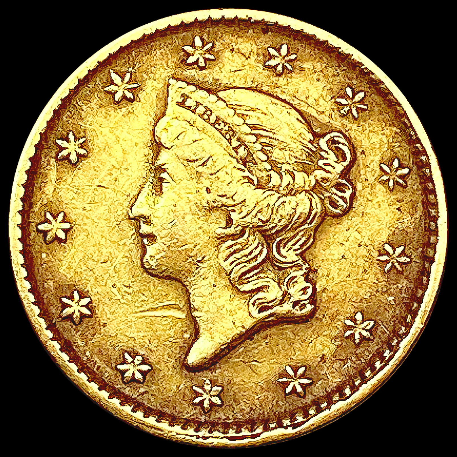 1851 Rare Gold Dollar LIGHTLY CIRCULATED (1 of 2)