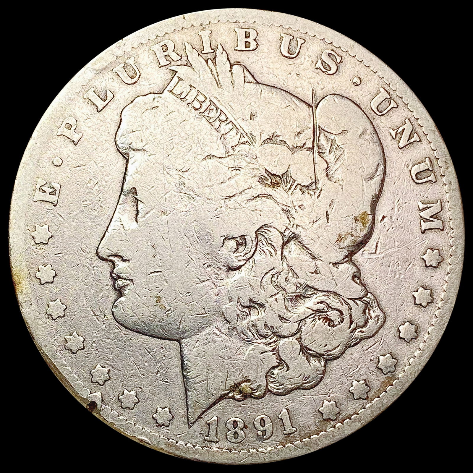 1891-CC Morgan Silver Dollar NICELY CIRCULATED (1 of 2)