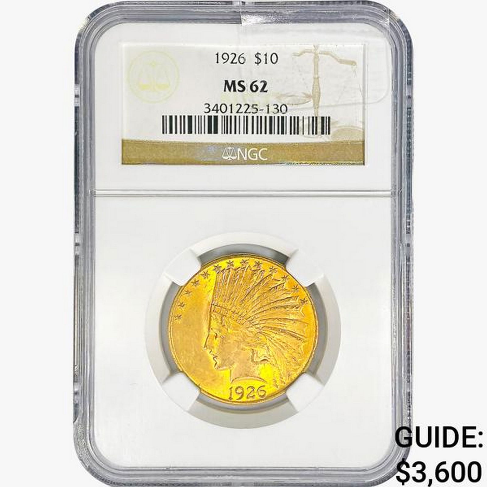 1926 $10 Gold Eagle NGC MS62 (1 of 2)