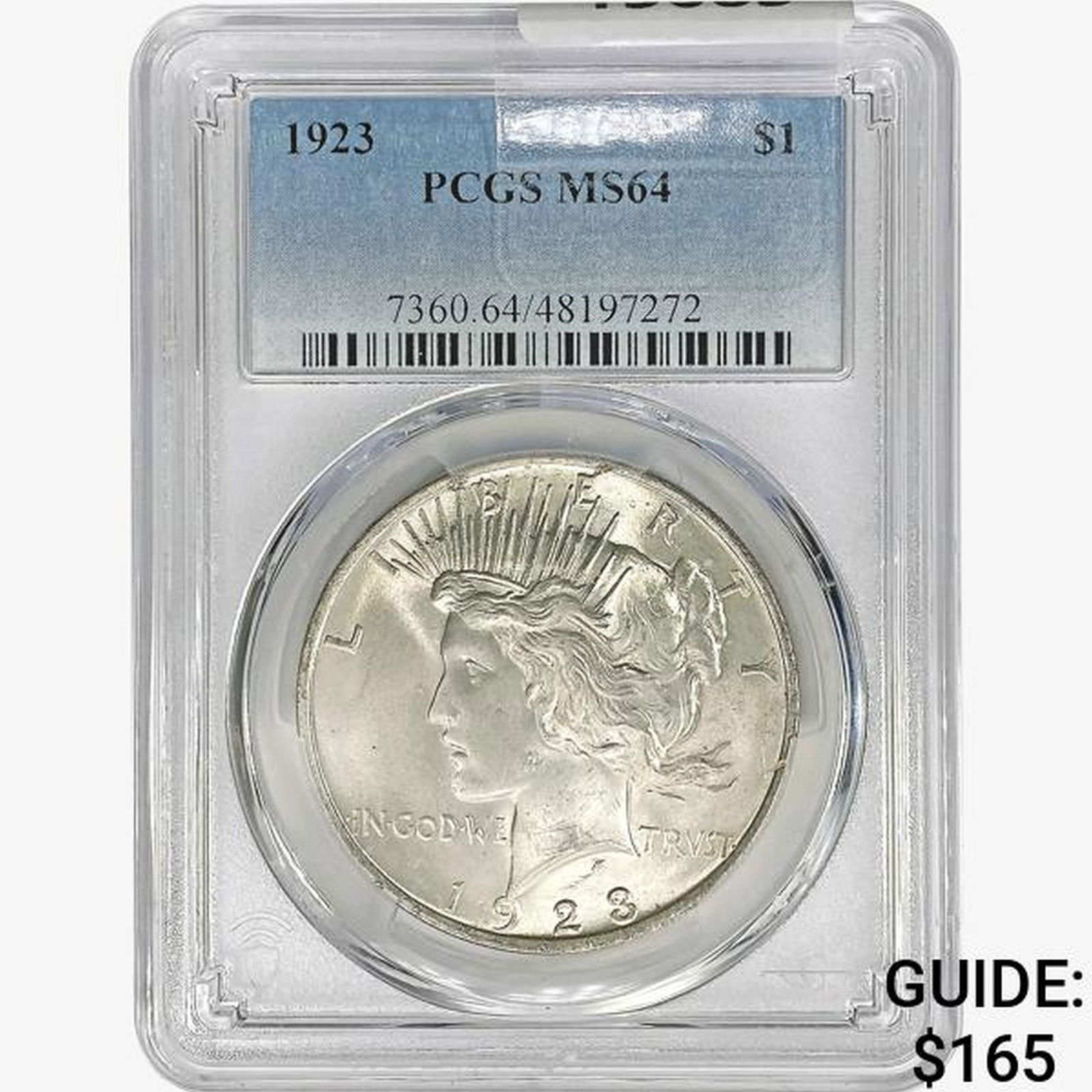 1923 Silver Peace Dollar PCGS MS64 (1 of 2)
