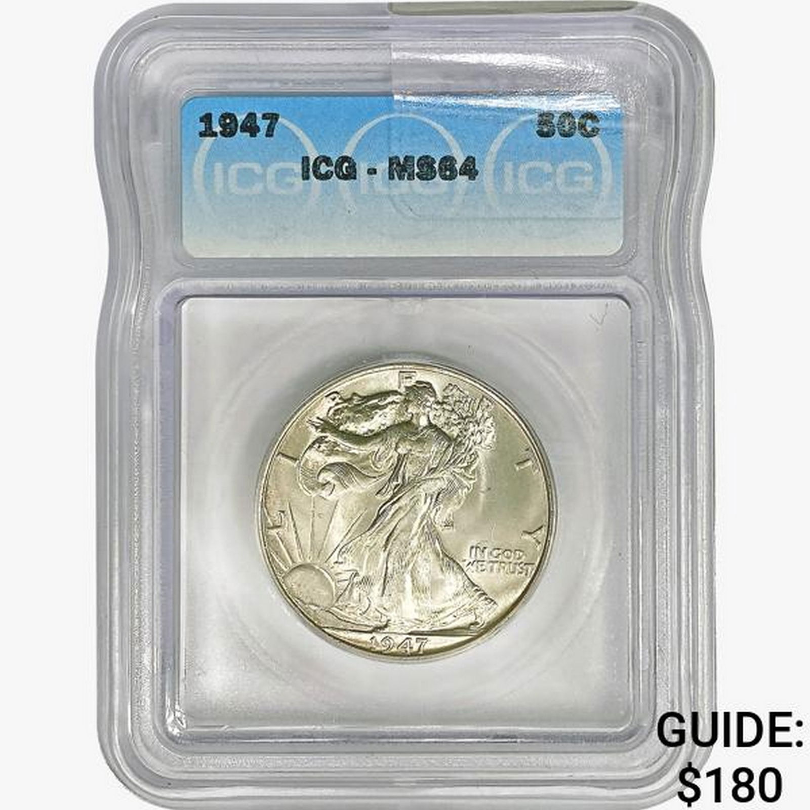 1947 Walking Liberty Half Dollar ICG MS64 (1 of 2)