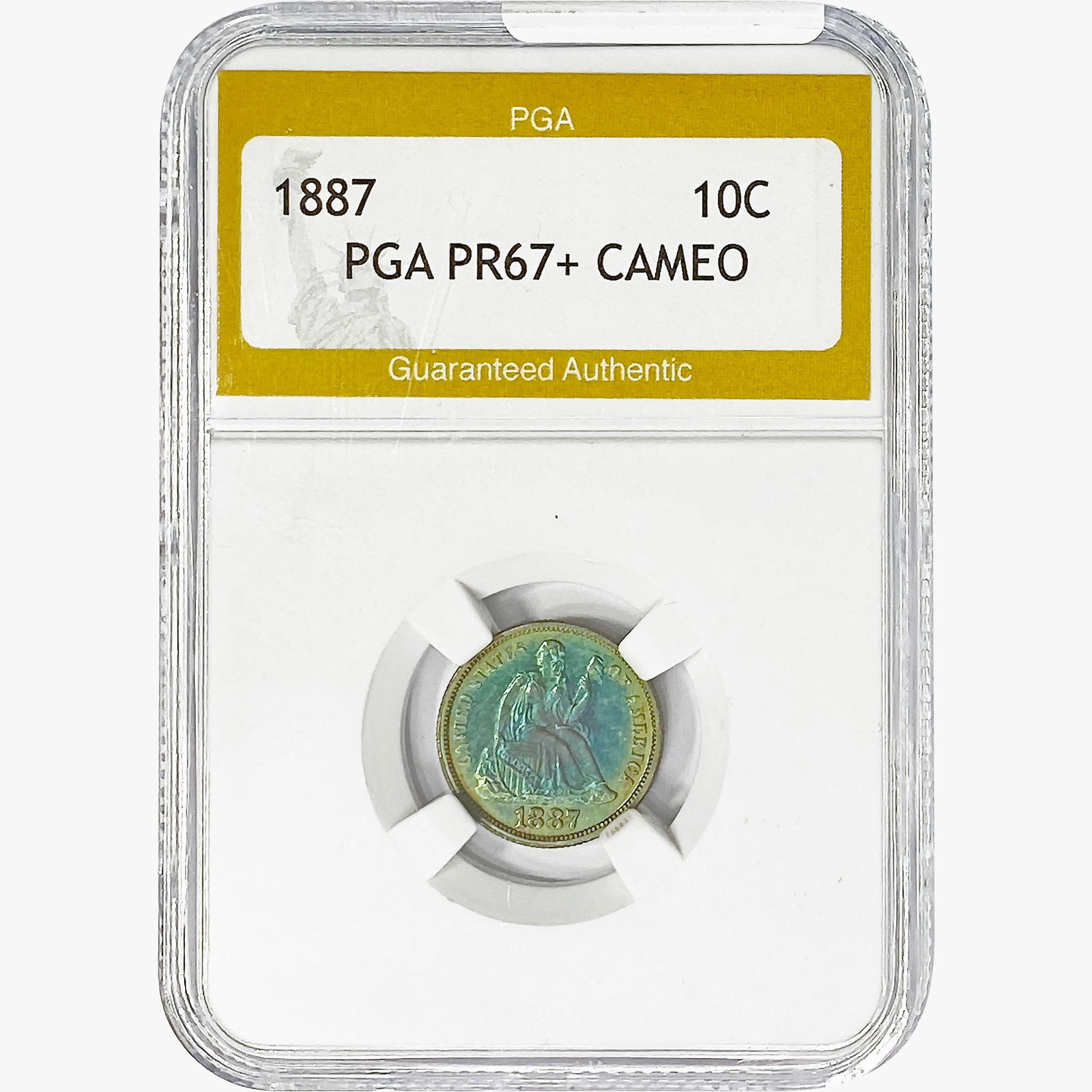 1887 Seated Liberty Dime PGA PR67+ CAMEO (1 of 2)