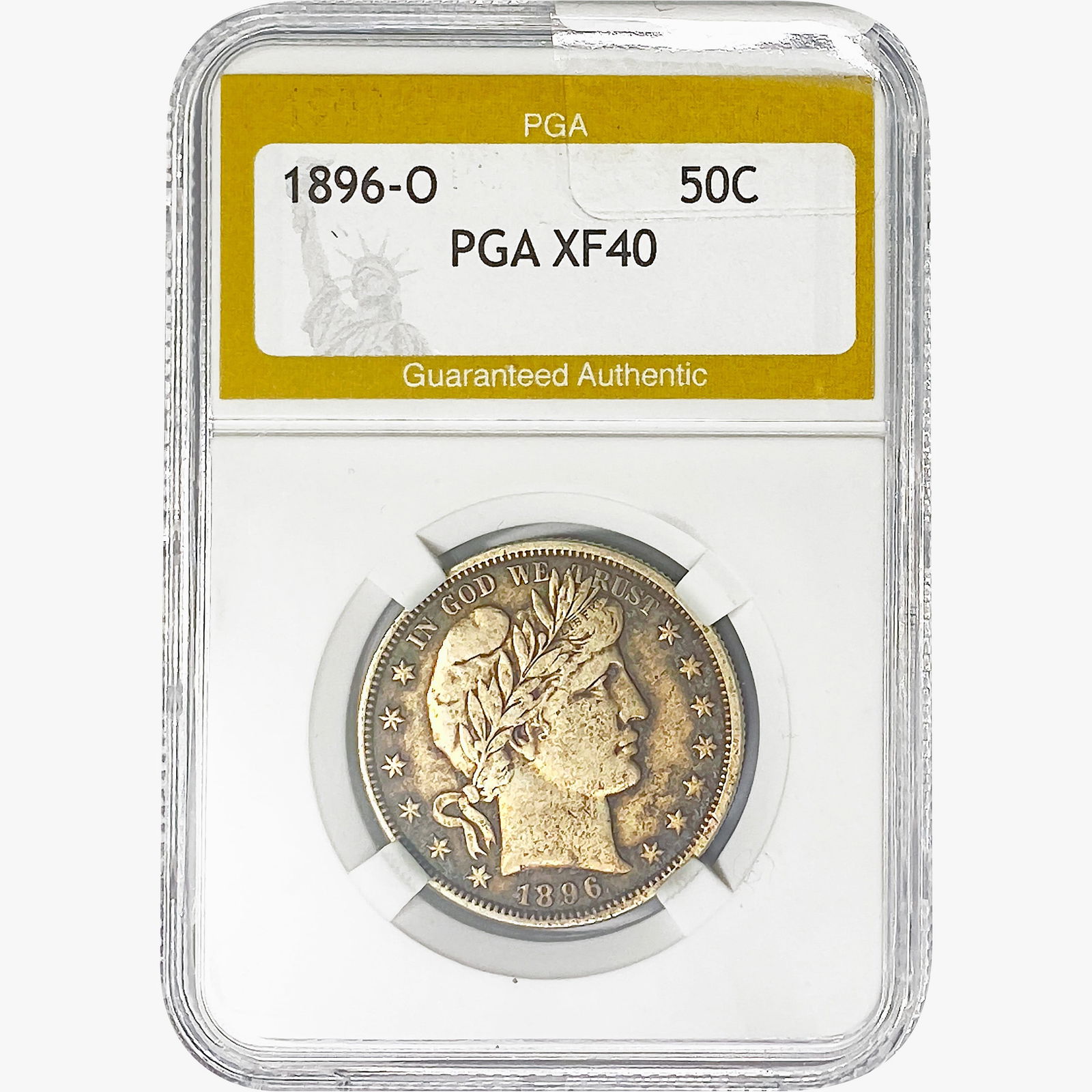 1896-O Barber Half Dollar PGA XF40 (1 of 2)