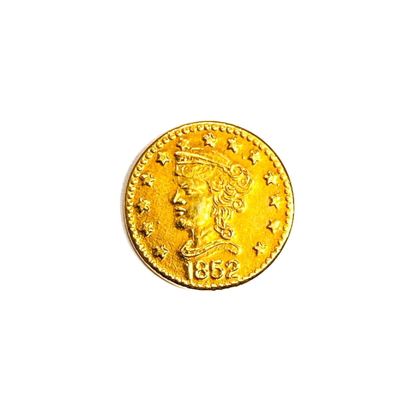 1852 Round California Gold Half Dollar (1 of 2)