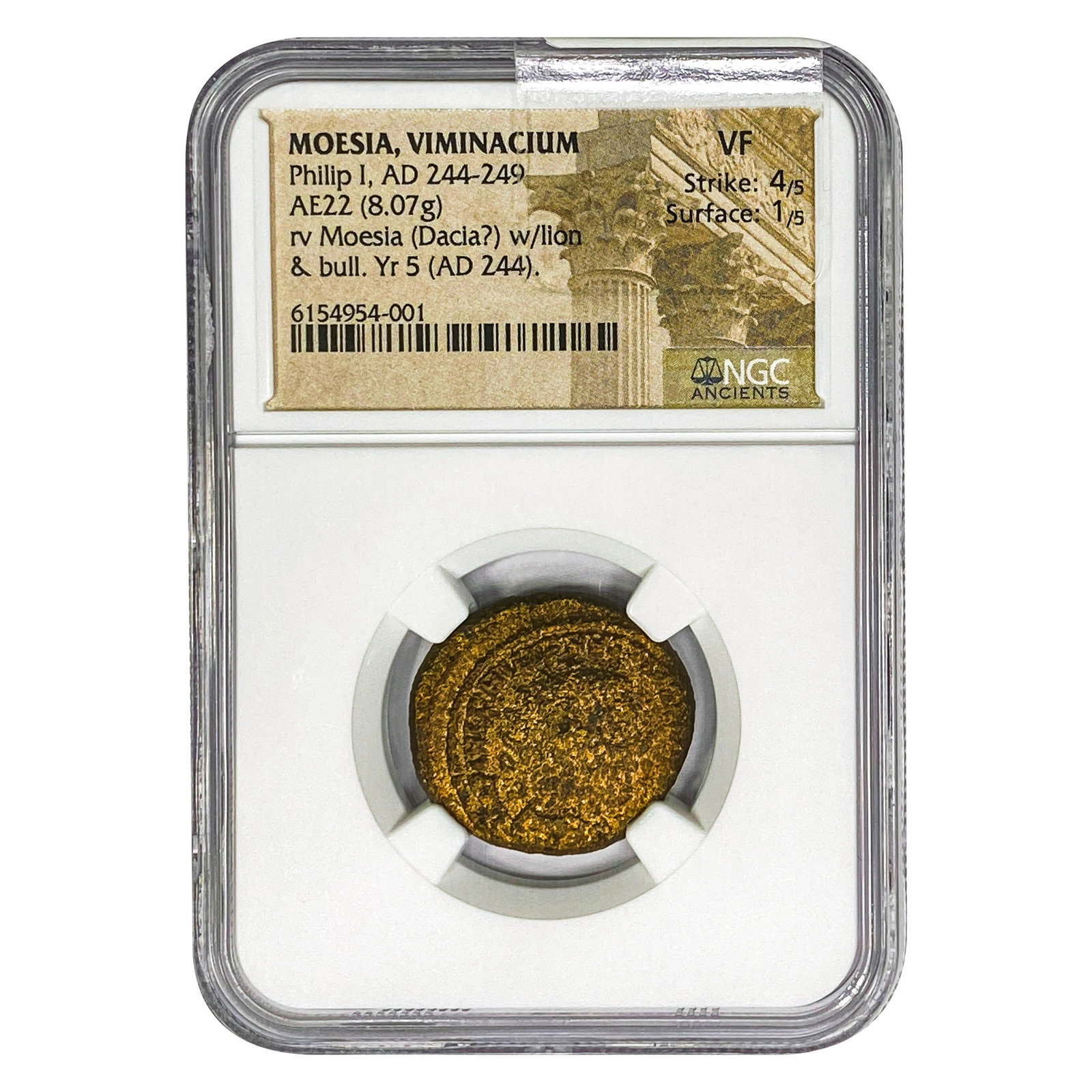 244-249 AD Moesia, Viminacium Philip I NGC VF: 244-249 AD Moesia, Viminacium Philip I NGC VF