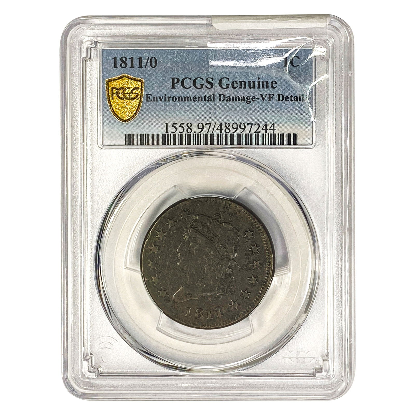 1811/0 Classic Head Large Cent PCGS Genuine Enviro (1 of 2)