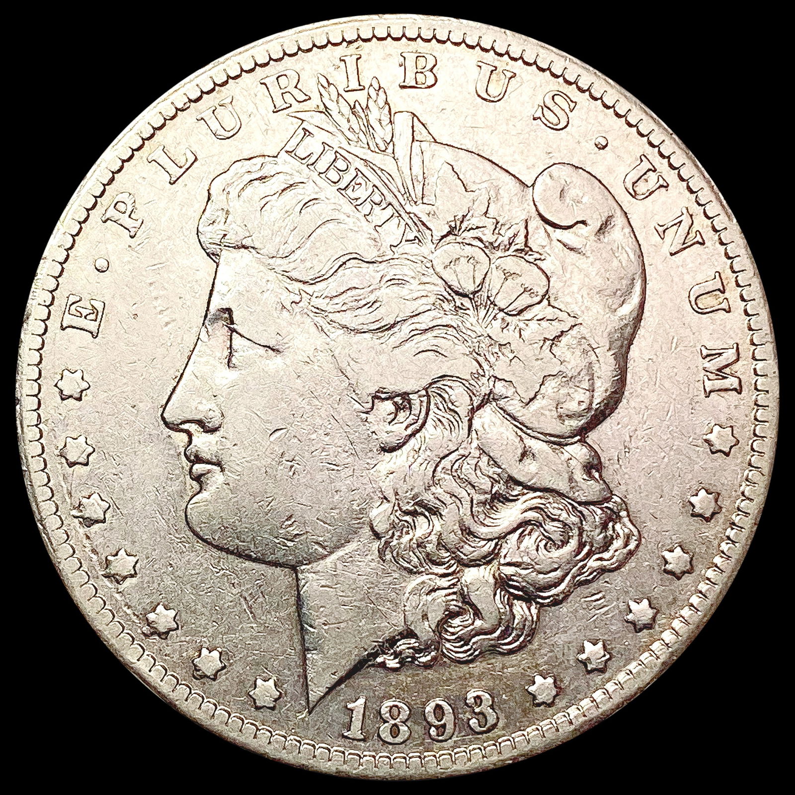 1893-CC Morgan Silver Dollar NEARLY UNCIRCULATED (1 of 2)
