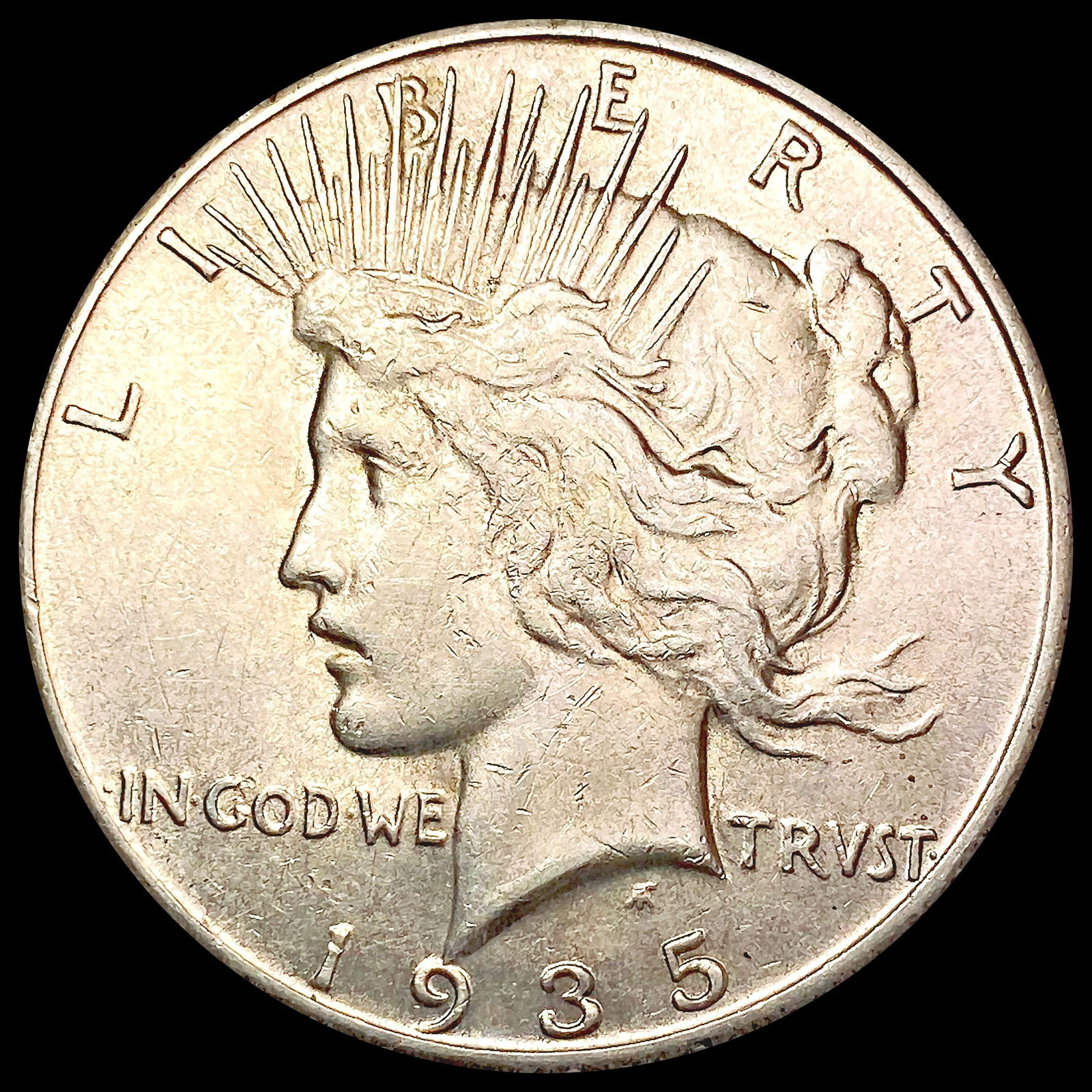 1935-S Silver Peace Dollar CHOICE AU (1 of 2)