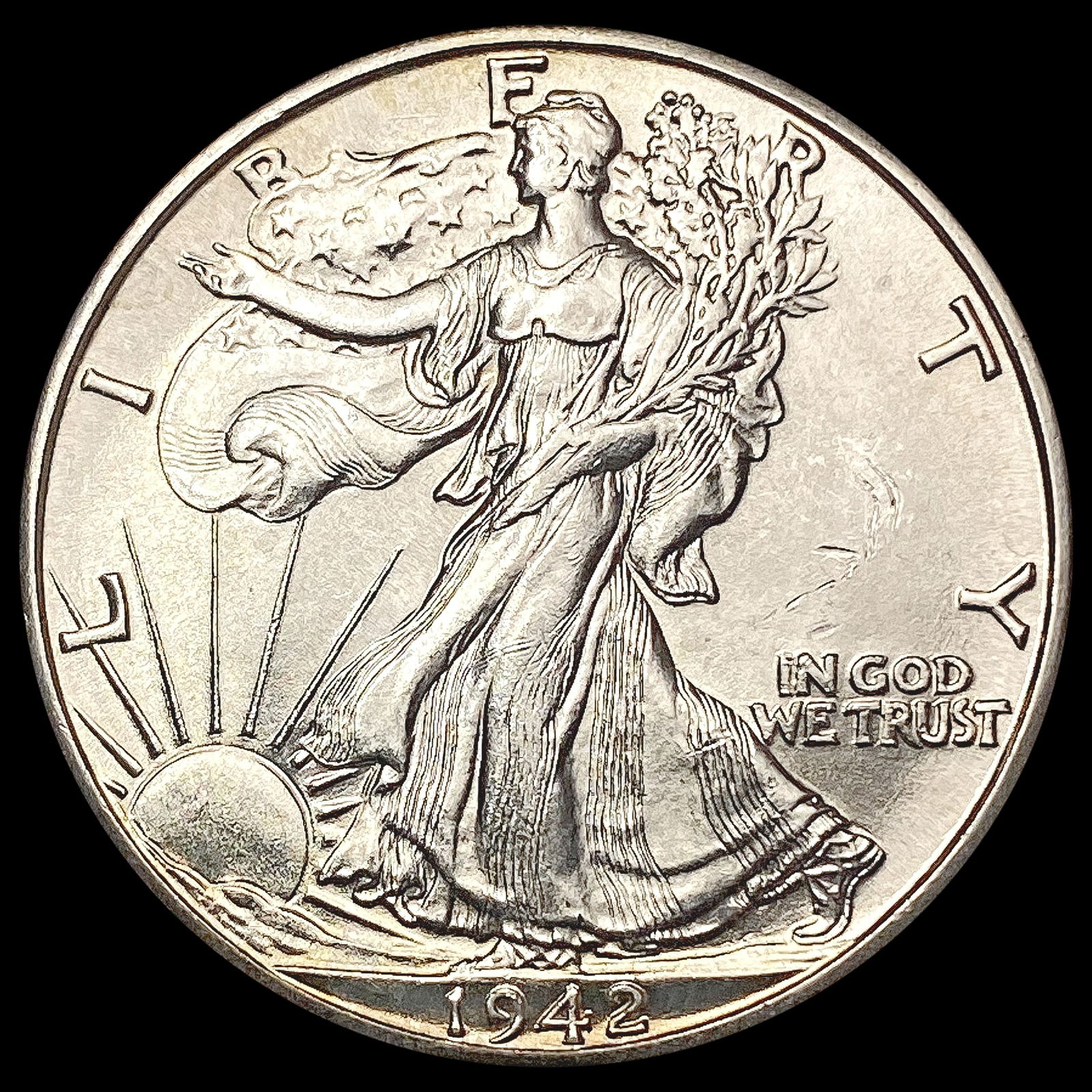 1942-D Walking Liberty Half Dollar UNCIRCULATED (1 of 2)