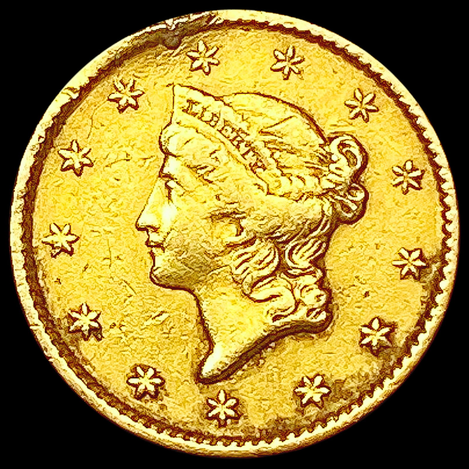 1851 Rare Gold Dollar CLOSELY UNCIRCULATED (1 of 2)