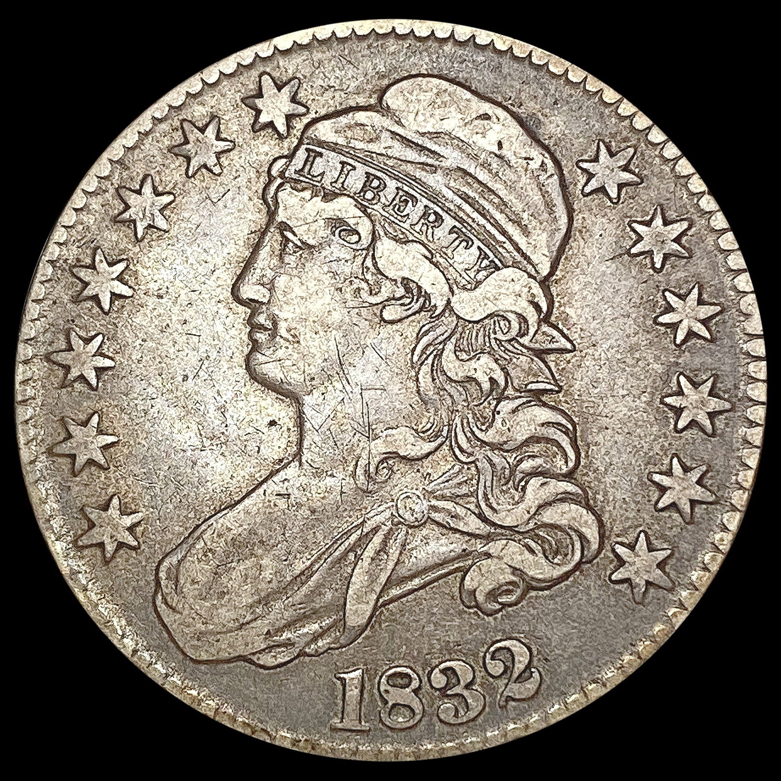 1832 Capped Bust Half Dollar LIGHTLY CIRCULATED (1 of 2)