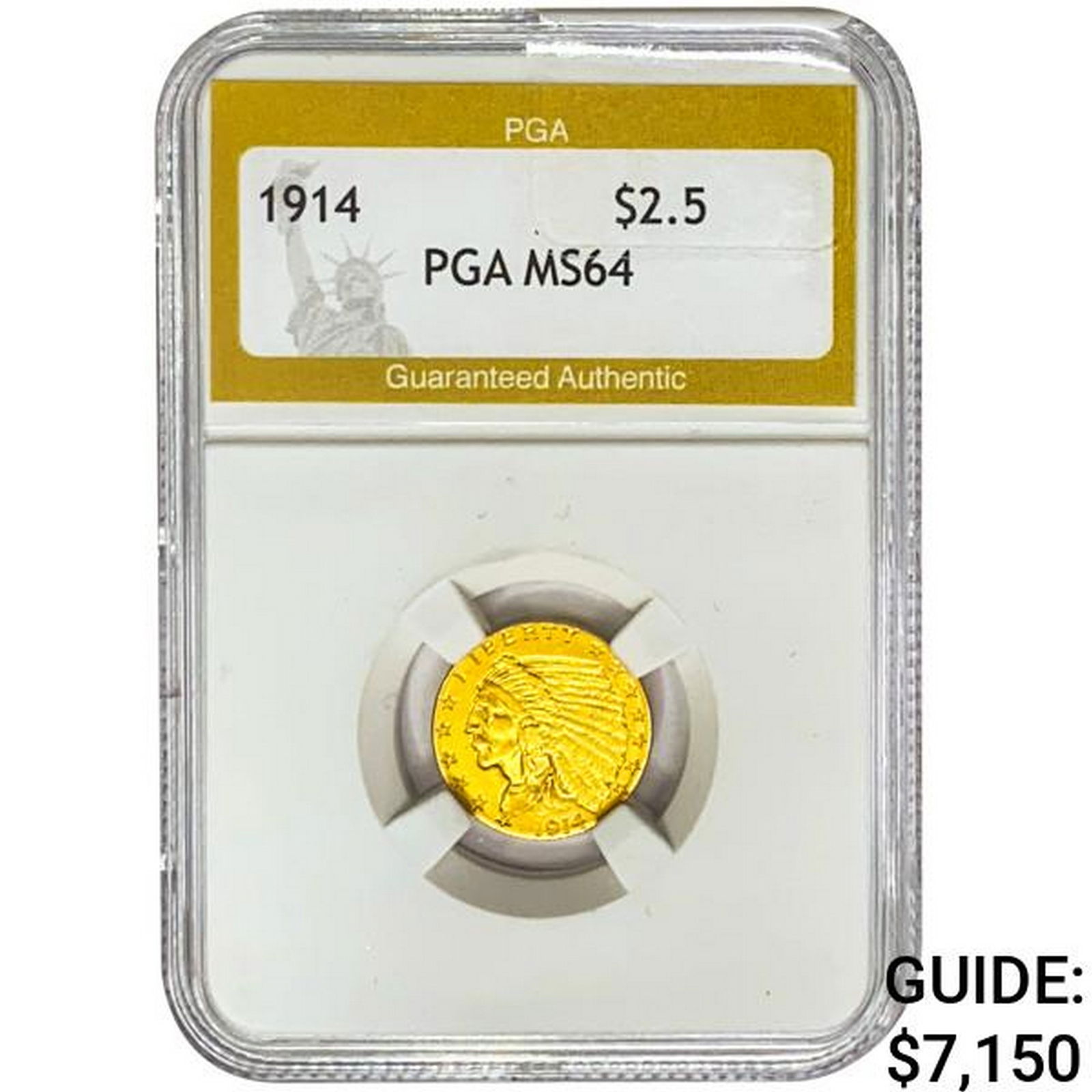 1914 $2.50 Gold Quarter Eagle PGA MS64 (1 of 2)