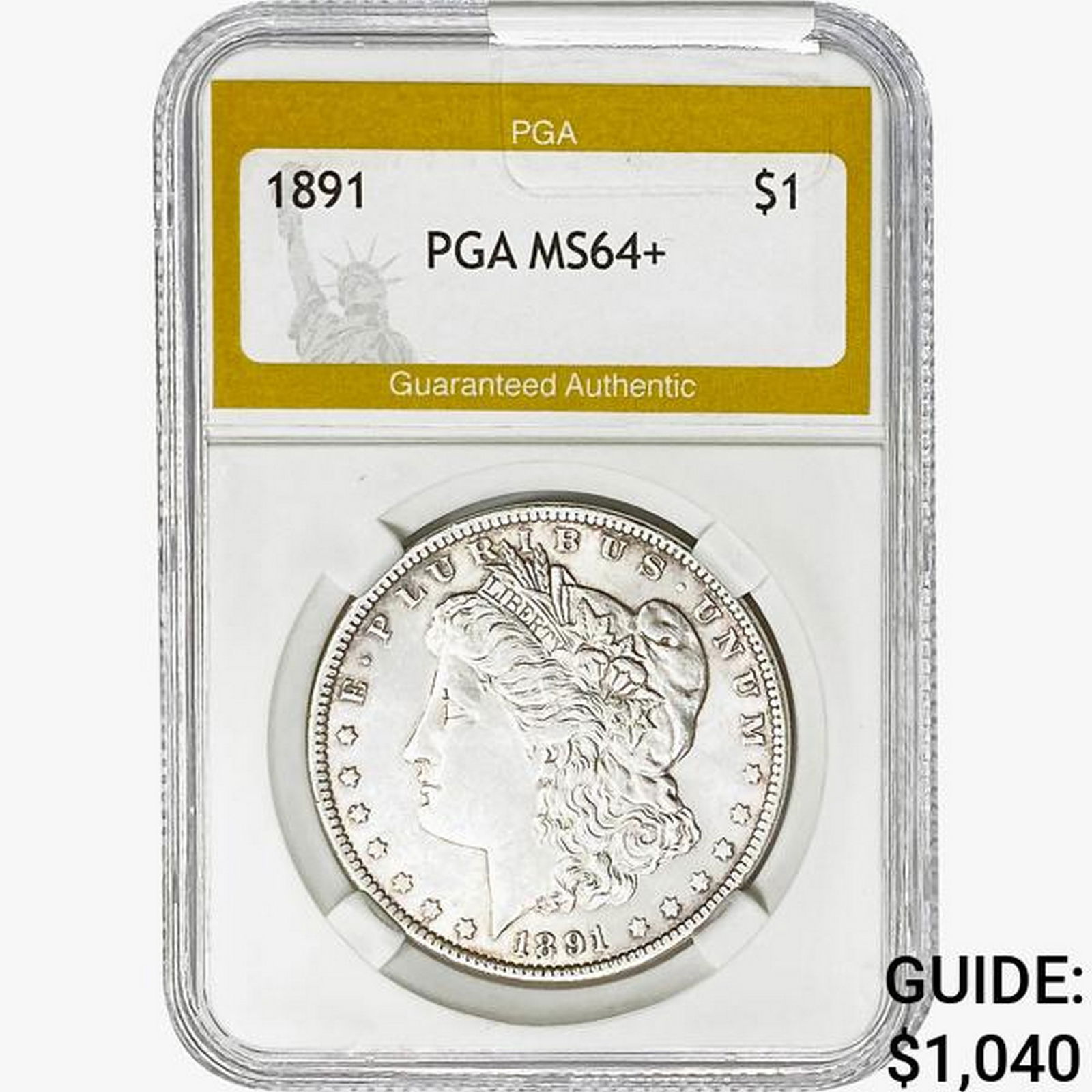1891 Morgan Silver Dollar PGA MS64+ (1 of 2)