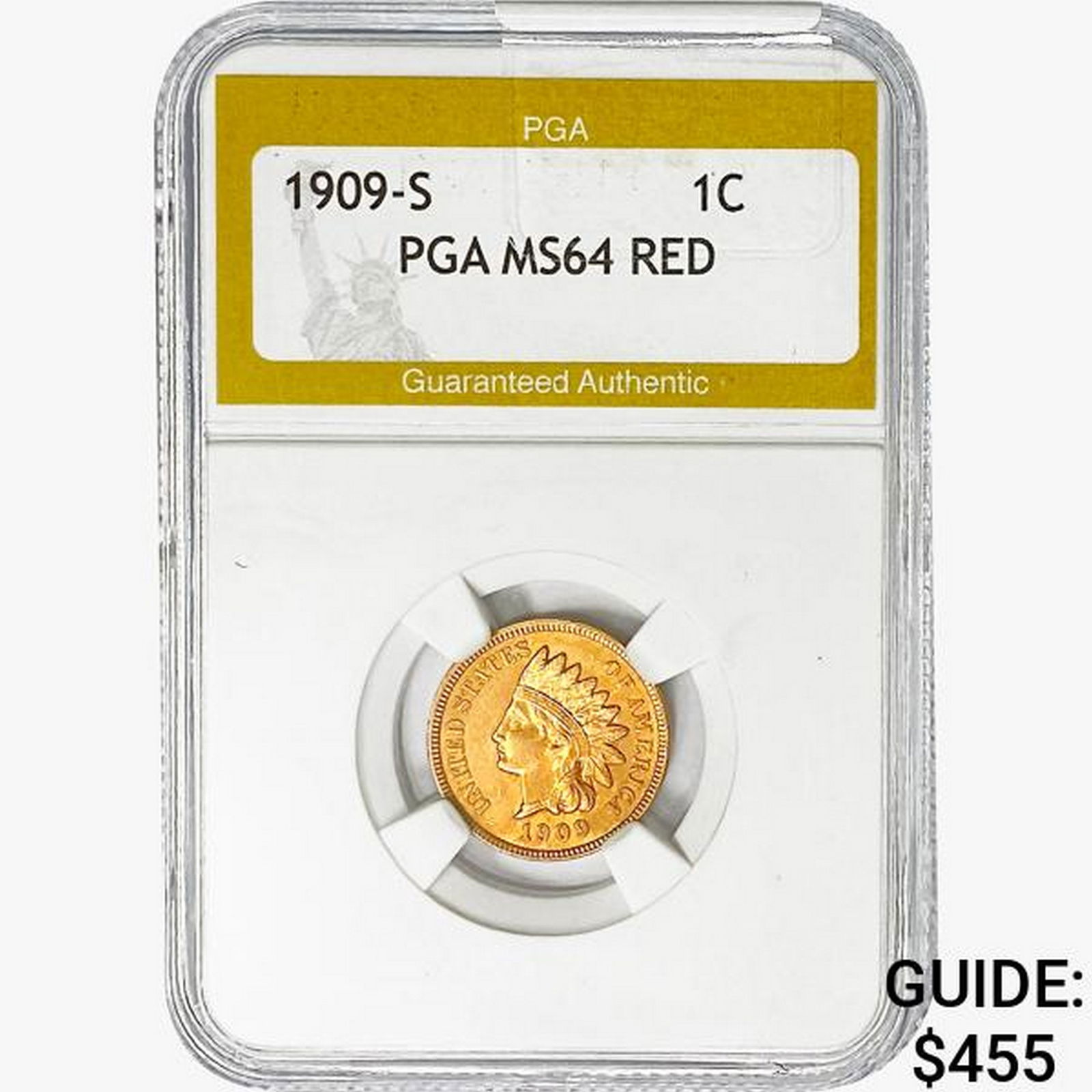 1909 Indian Head Cent PGA MS64 RED (1 of 2)
