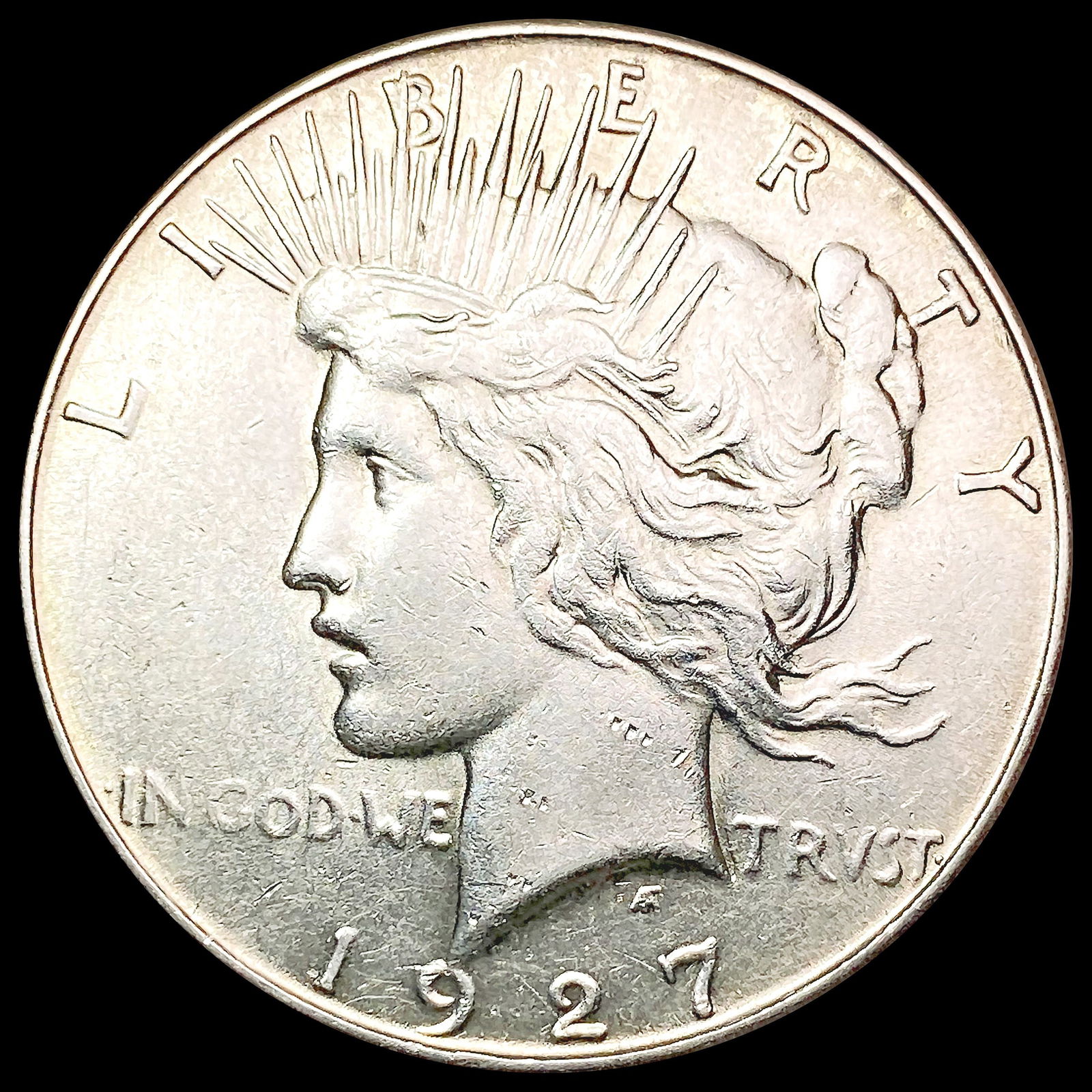 1927-S Silver Peace Dollar CLOSELY UNCIRCULATED (1 of 2)
