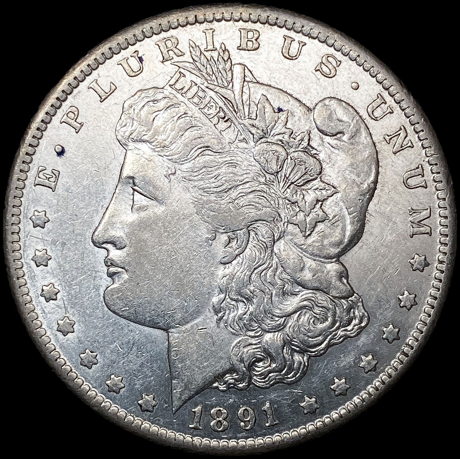1891-CC Morgan Silver Dollar CLOSELY UNCIRCULATED (1 of 2)