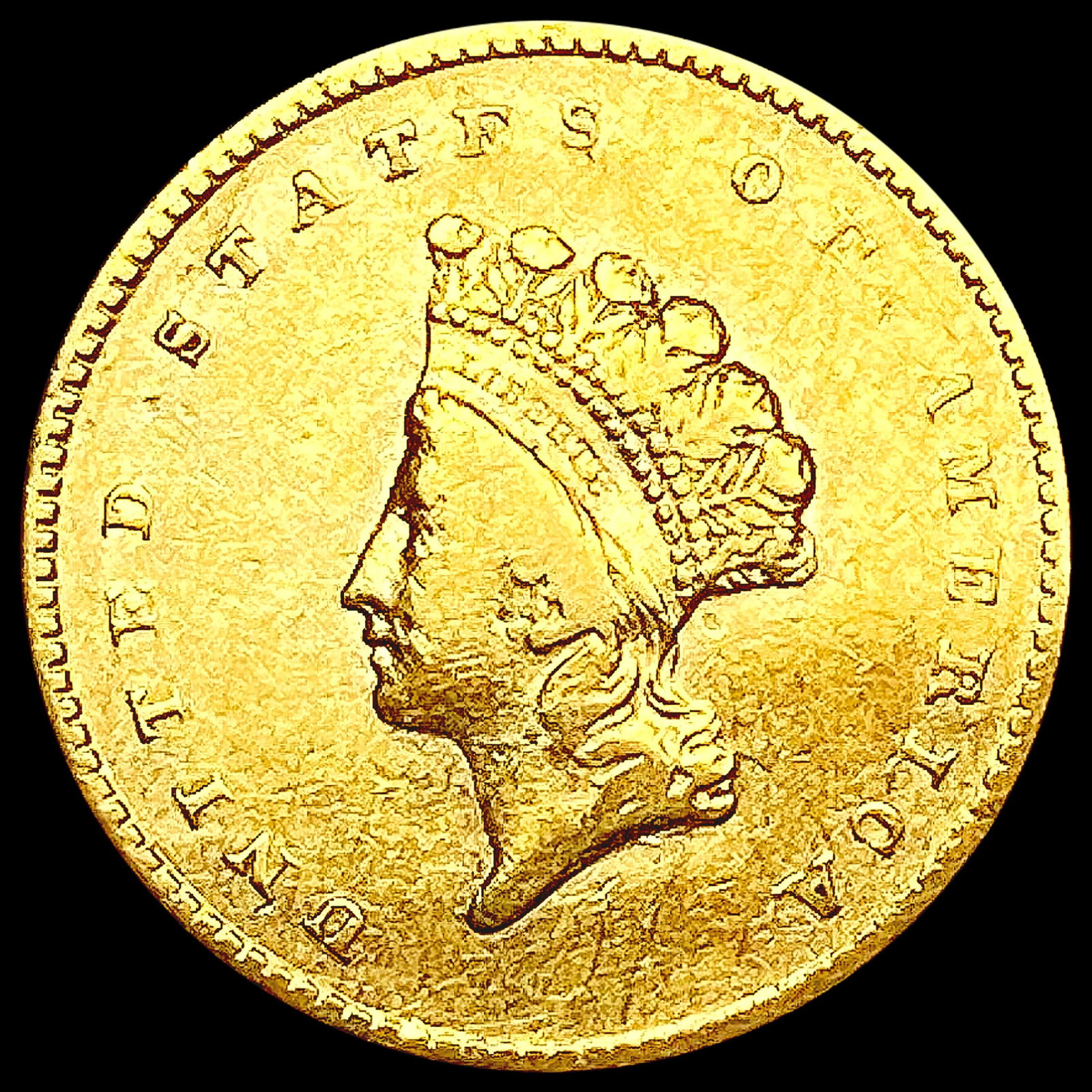 1855 Rare Gold Dollar LIGHTLY CIRCULATED (1 of 2)