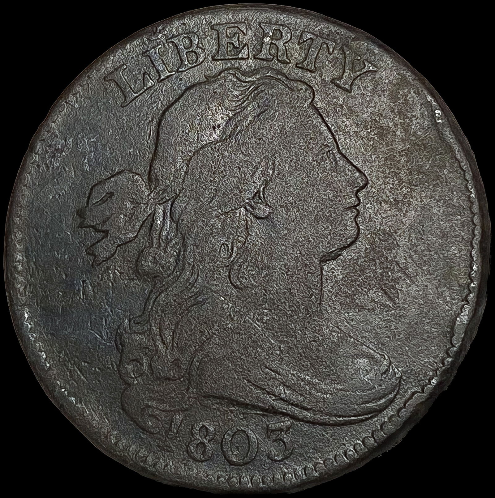 1803 Draped Bust Large Cent NICELY CIRCULATED (1 of 2)