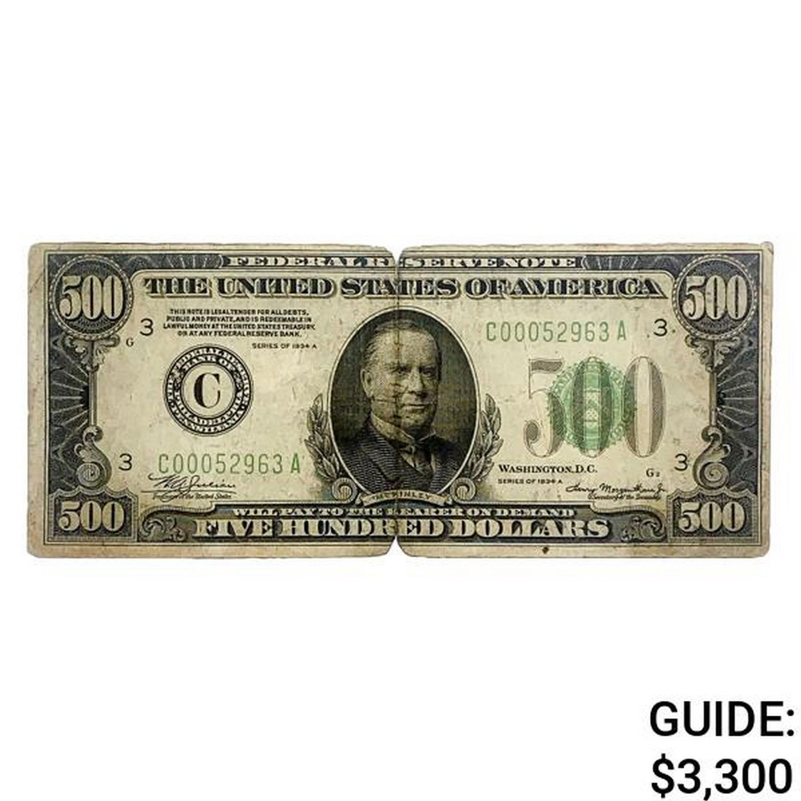 1934-A $500 FRN (1 of 2)