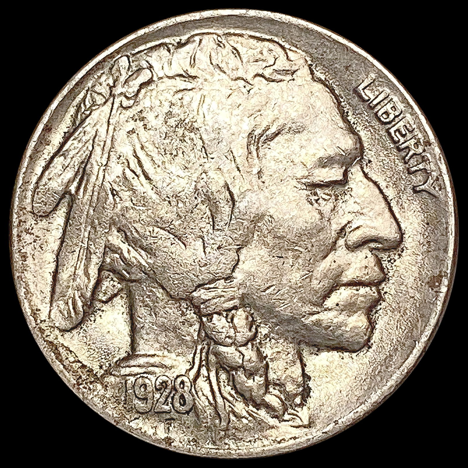 1928-D Buffalo Nickel CLOSELY UNCIRCULATED (1 of 2)