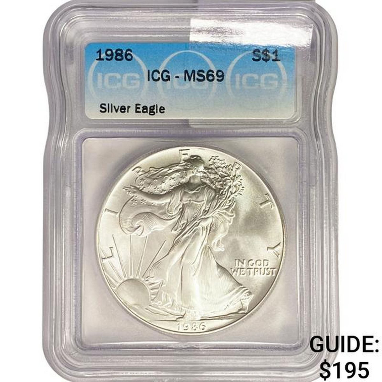 1986 American Silver Eagle ICG MS69 (1 of 2)
