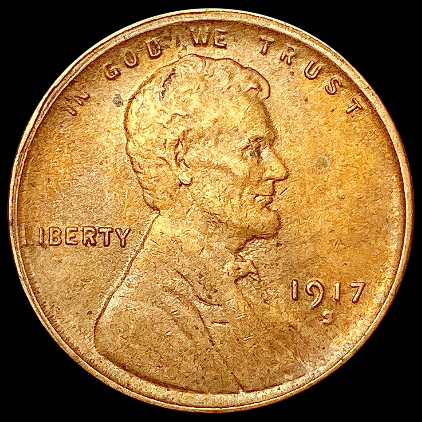 1917-S Wheat Cent CHOICE AU (1 of 2)