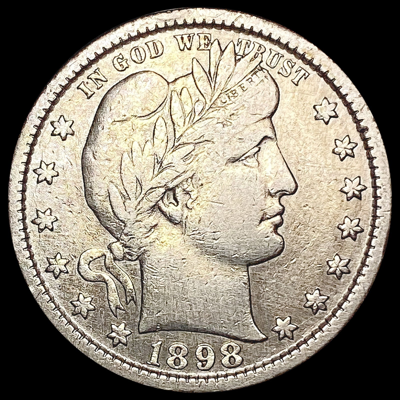 1898-S Barber Quarter NEARLY UNCIRCULATED (1 of 2)