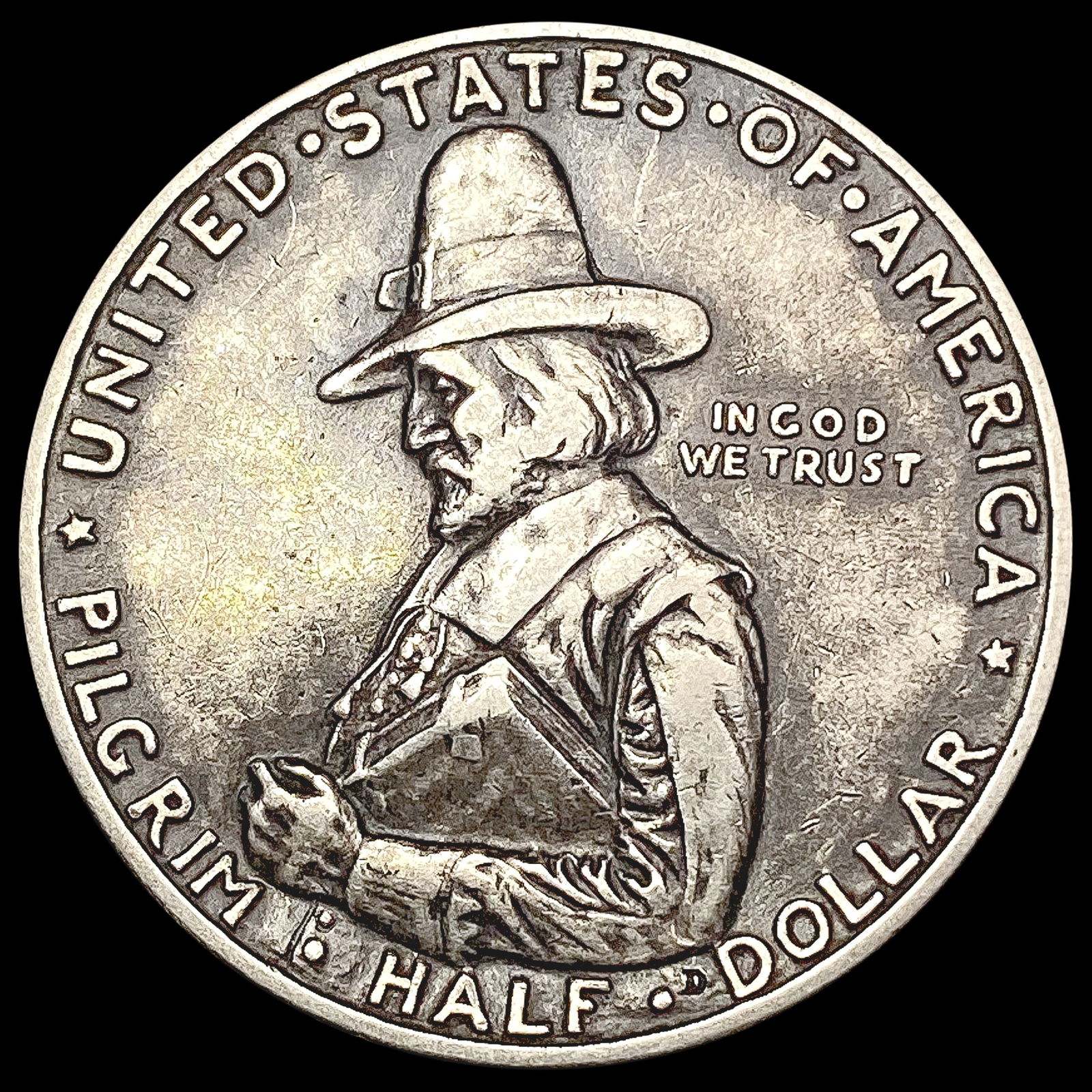 1920 Pilgrim Half Dollar LIGHTLY CIRCULATED (1 of 2)