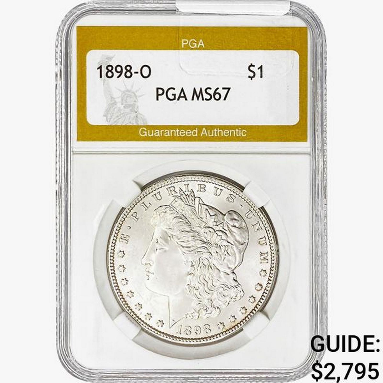 1898-O Morgan Silver Dollar PGA MS67 (1 of 2)