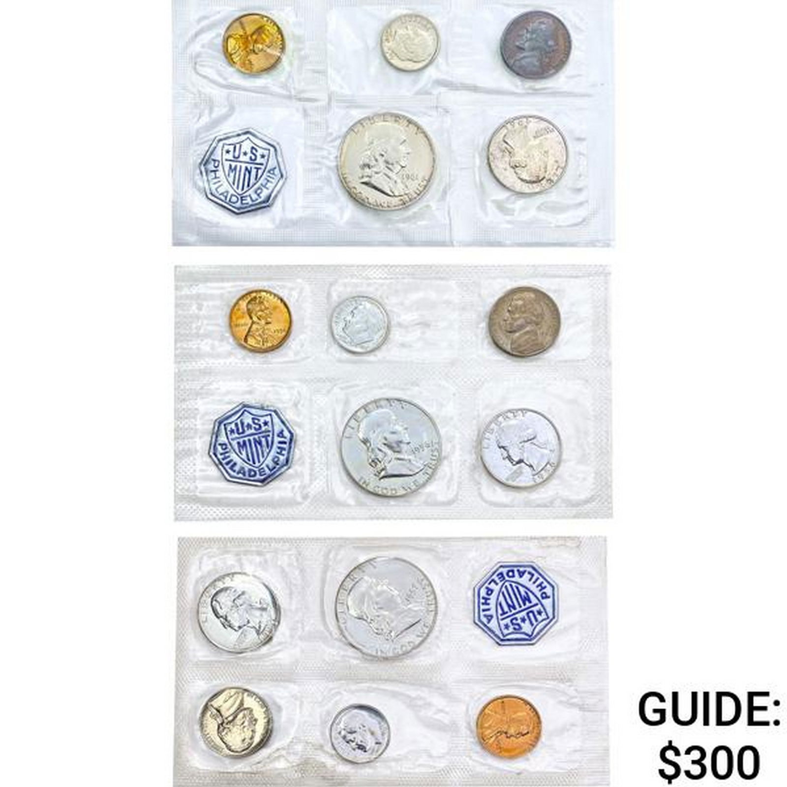 1956-1961 Proof Sets (15 Coins) (1 of 3)