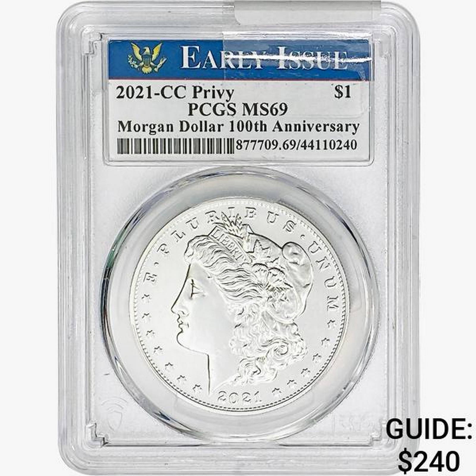 2021cc Silver Dollar Pcgs Ms69 Privy Auction