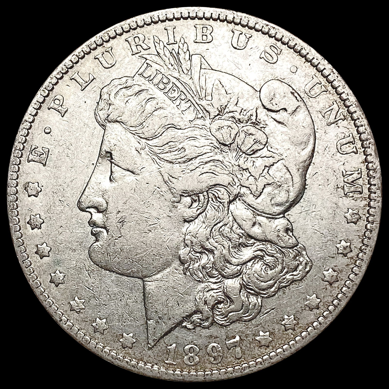 1897-O Morgan Silver Dollar NEARLY UNCIRCULATED (1 of 2)