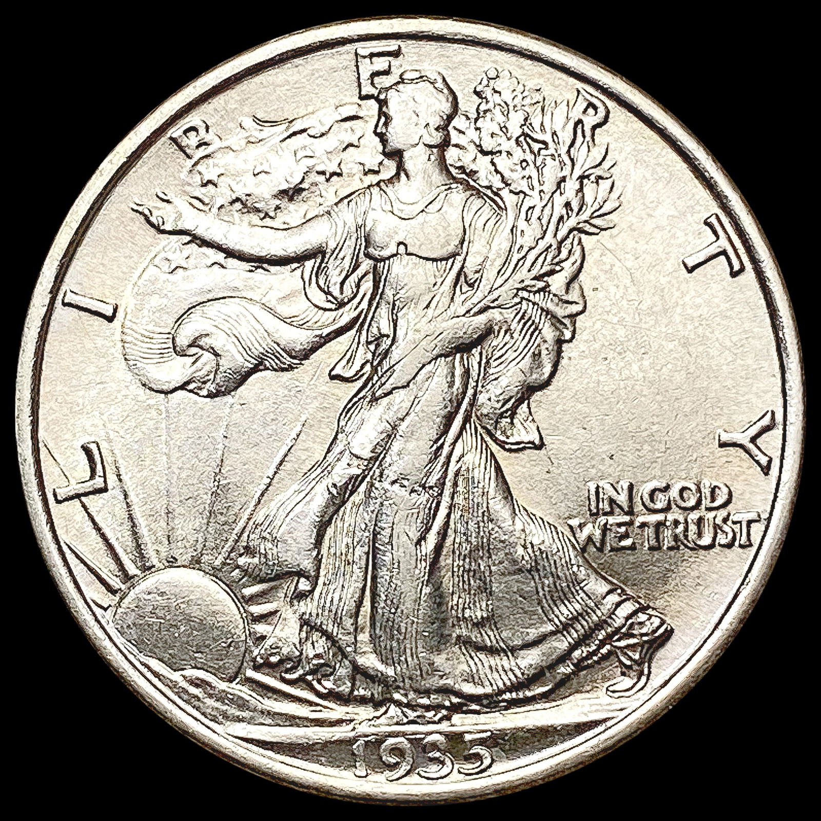 1935 Walking Liberty Half Dollar UNCIRCULATED (1 of 2)