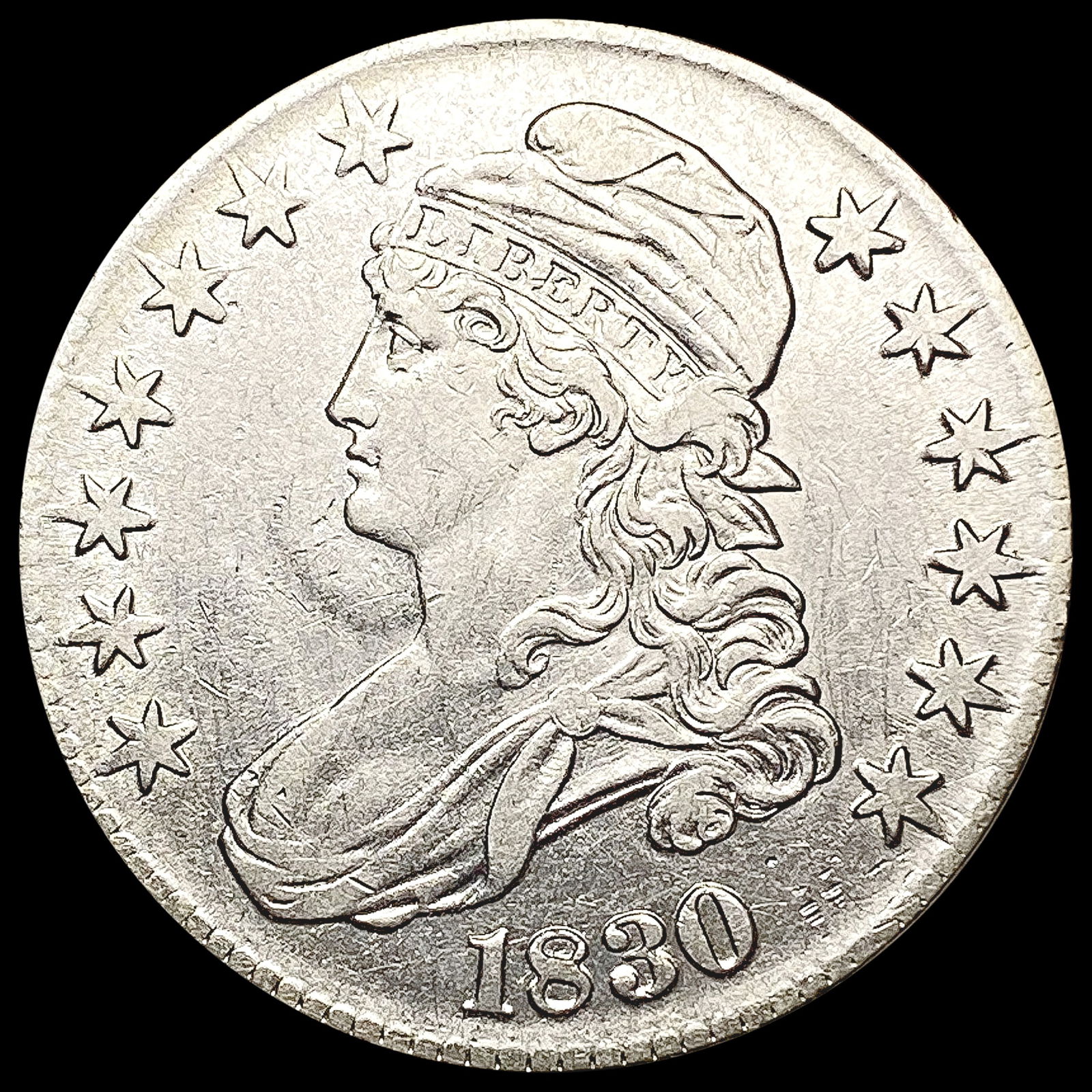 1830 Capped Bust Half Dollar CLOSELY UNCIRCULATED (1 of 2)