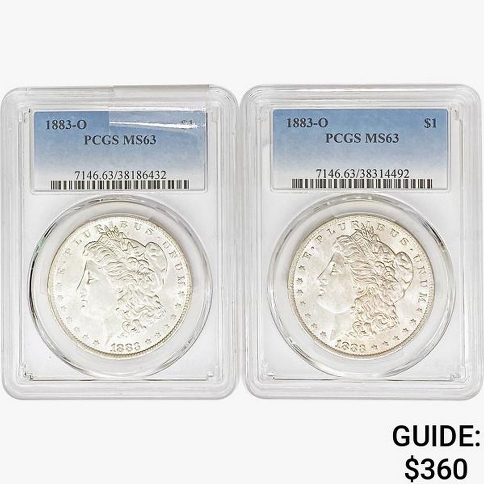 1883-O [2] Morgan Silver Dollar PCGS MS63 (1 of 2)