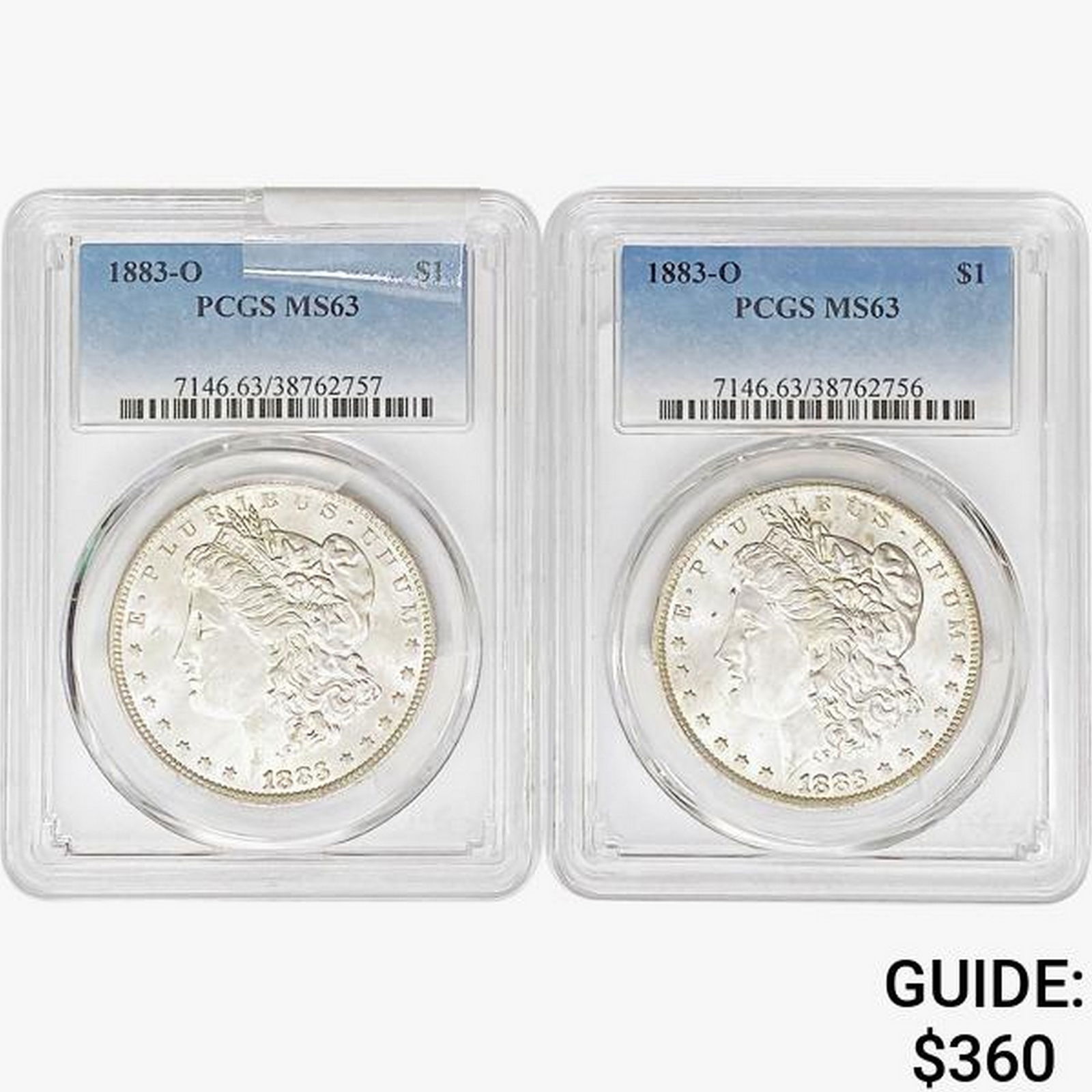 1883-O [2] Morgan Silver Dollar PCGS MS63 (1 of 2)