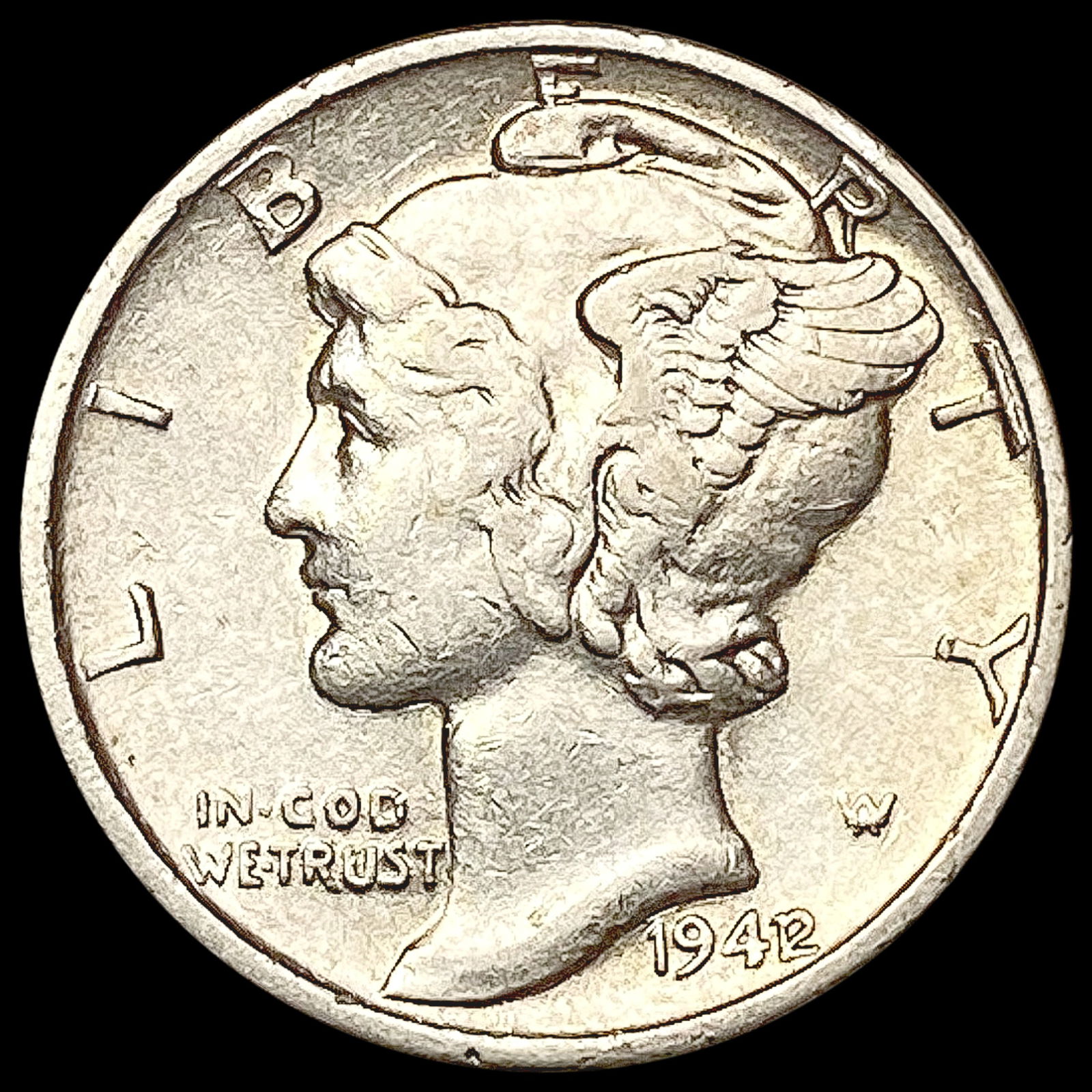 1942/41 Mercury Dime CLOSELY UNCIRCULATED (1 of 2)