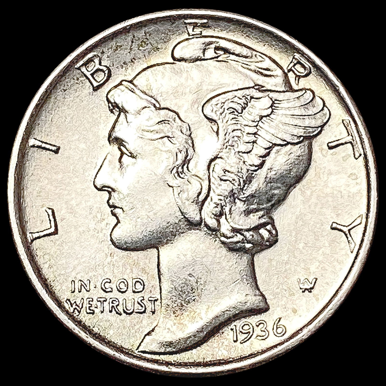 1936-S Mercury Dime UNCIRCULATED (1 of 2)