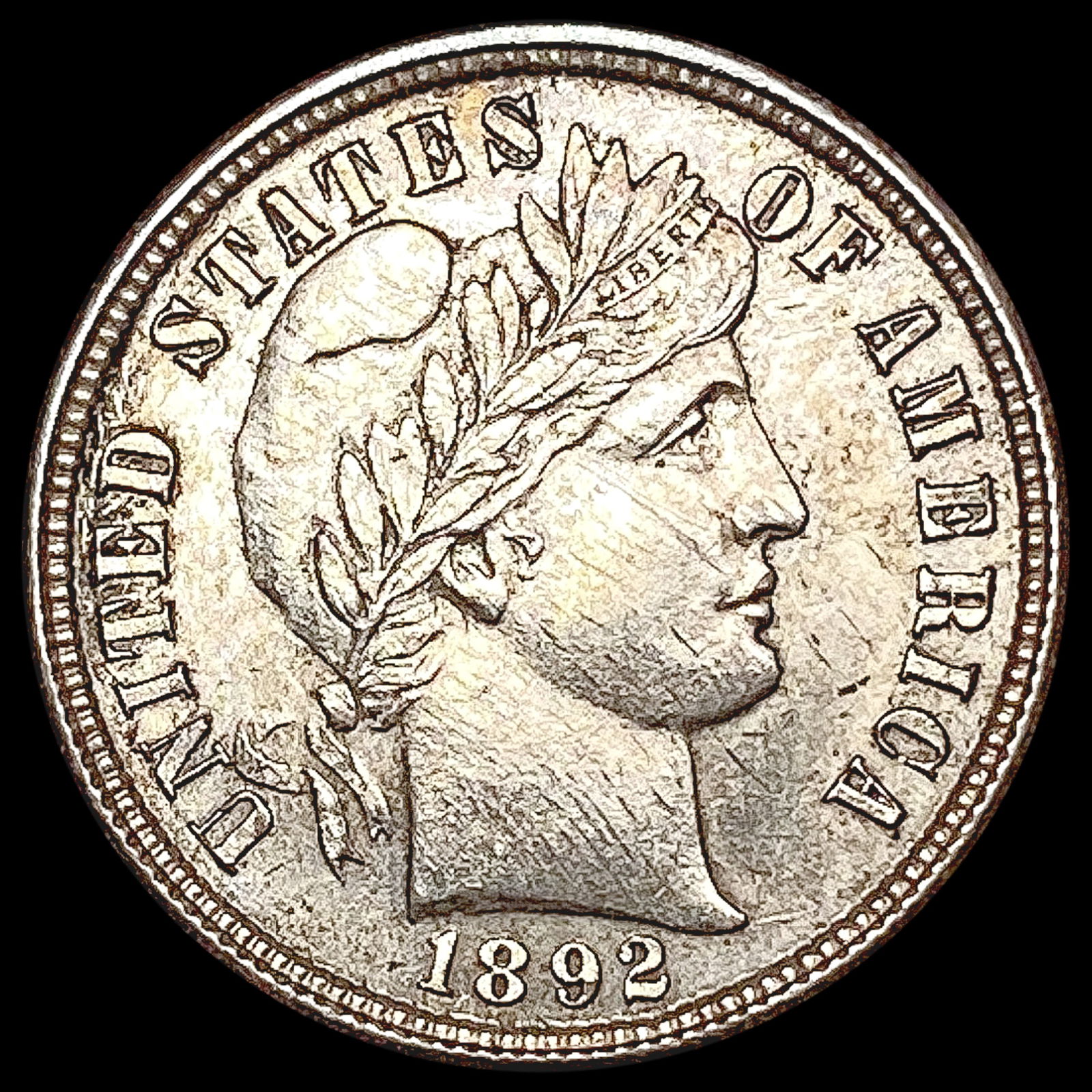 1892 Mercury Dime CHOICE BU (1 of 2)